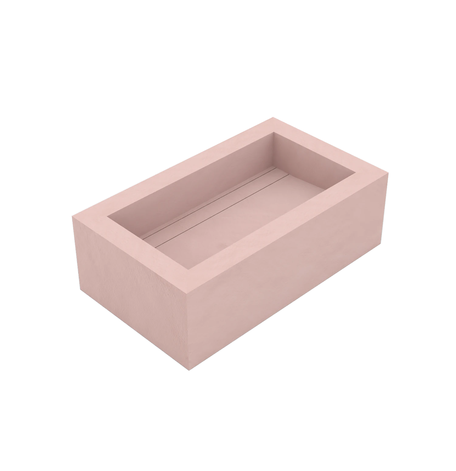 Xeraloox Eterna 70 luxe keramische wastafel op maat gemaakt in Rosa resinlook - afbeelding 3