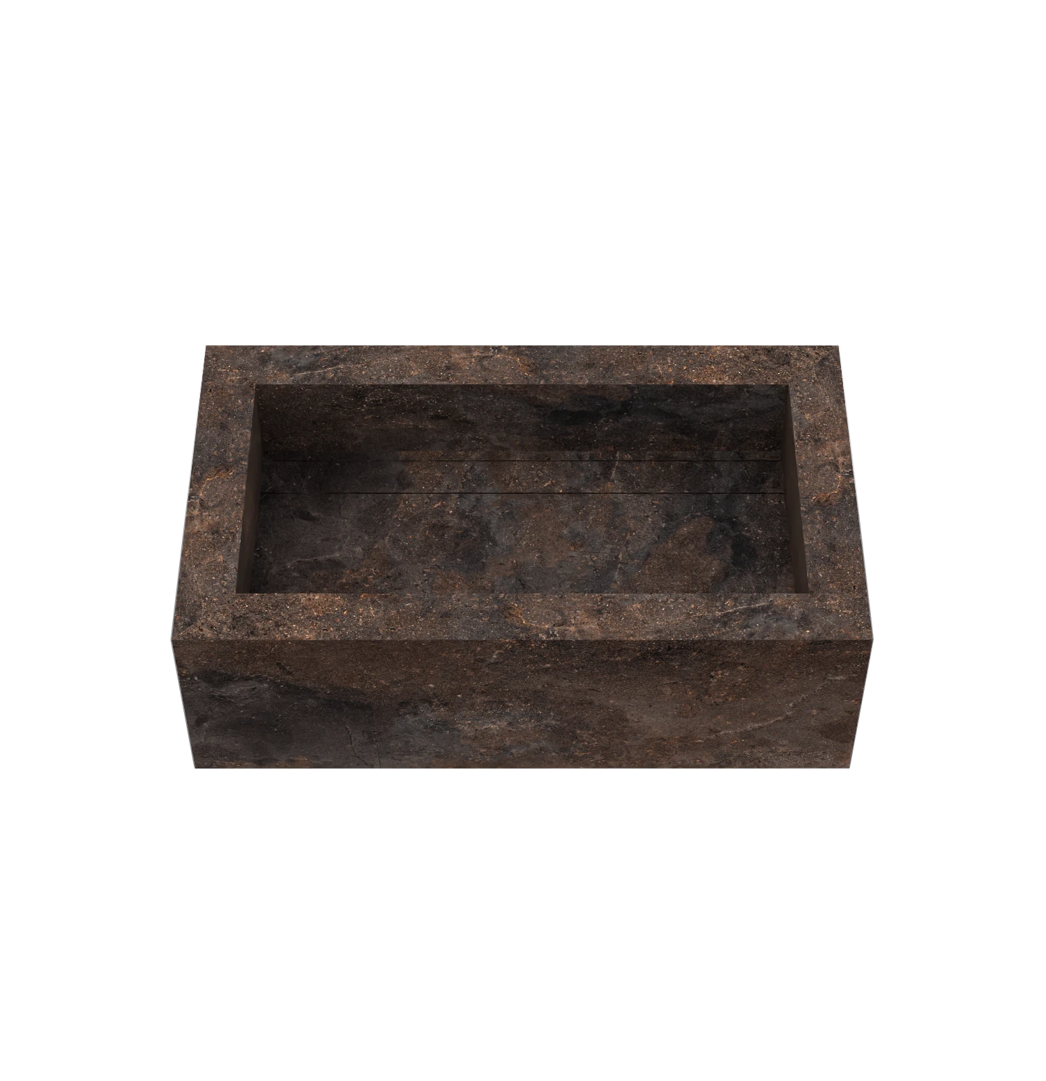 Xeraloox Eterna 70 luxe keramische wastafel op maat gemaakt in Toscano natuursteenlook - afbeelding 2