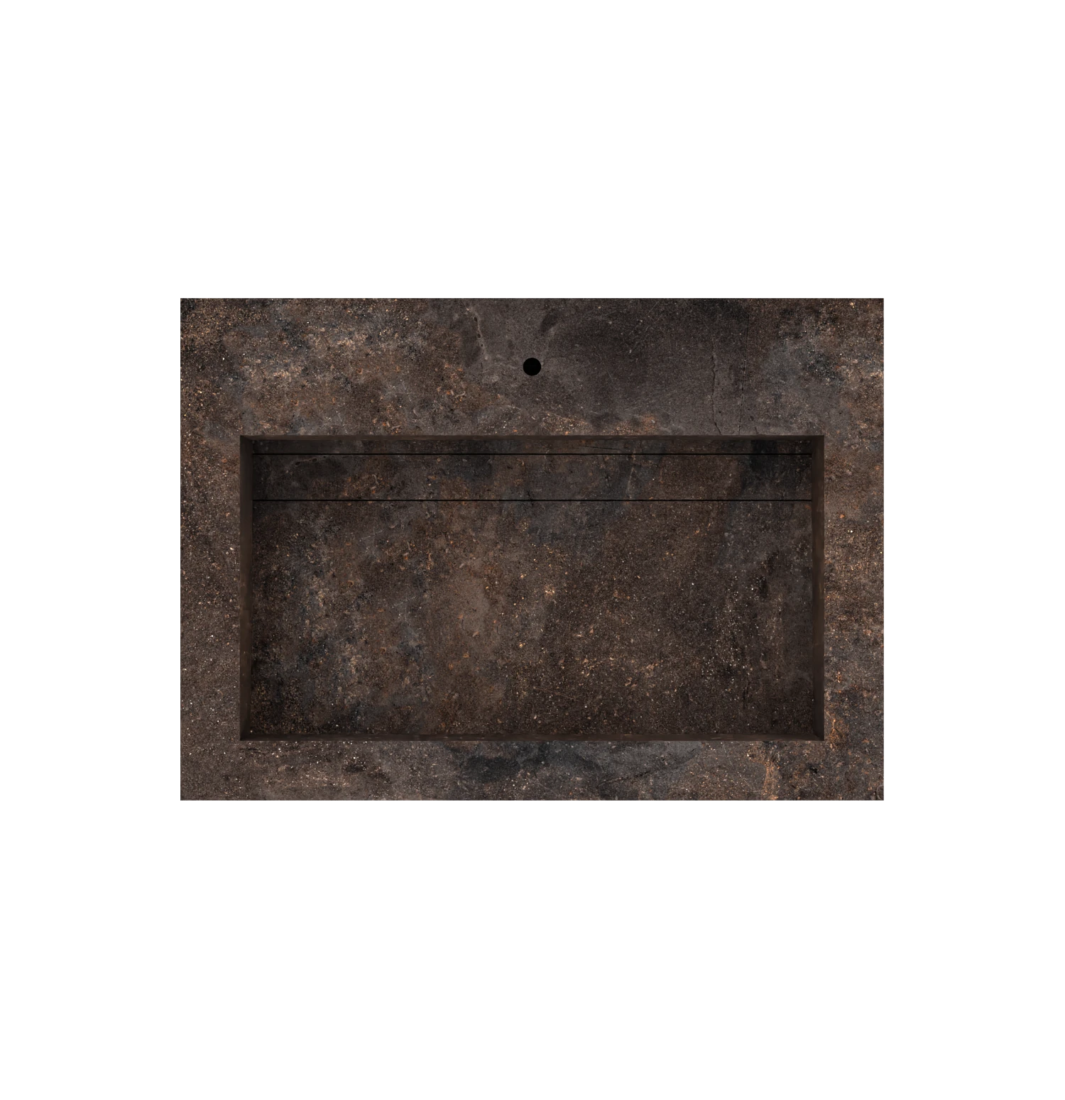 Xeraloox Eterna 70 luxe keramische wastafel op maat gemaakt in Toscano natuursteenlook - afbeelding 5