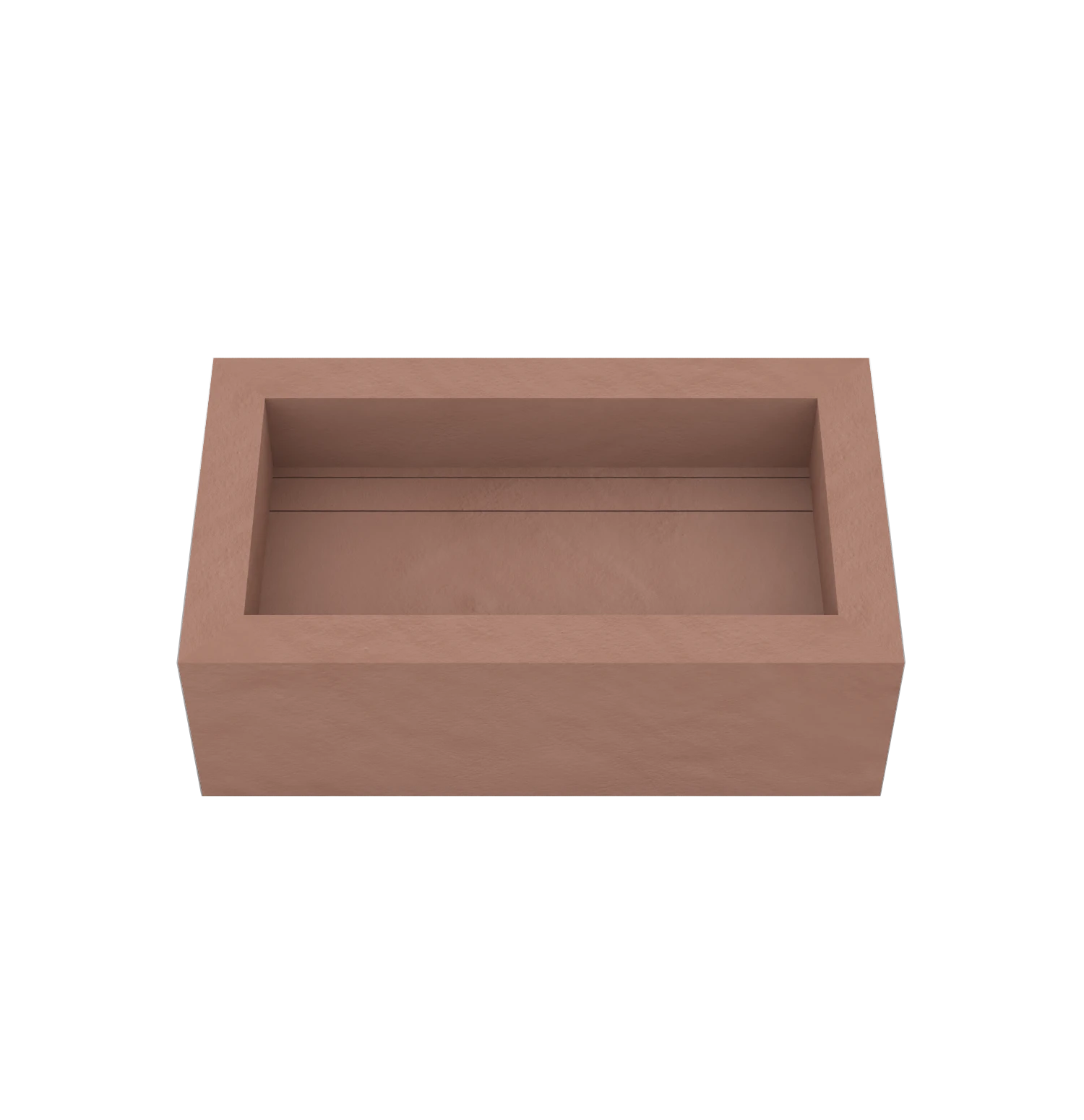 Xeraloox Eterna 70 luxe keramische wastafel op maat gemaakt in Cotto resinlook - afbeelding 2