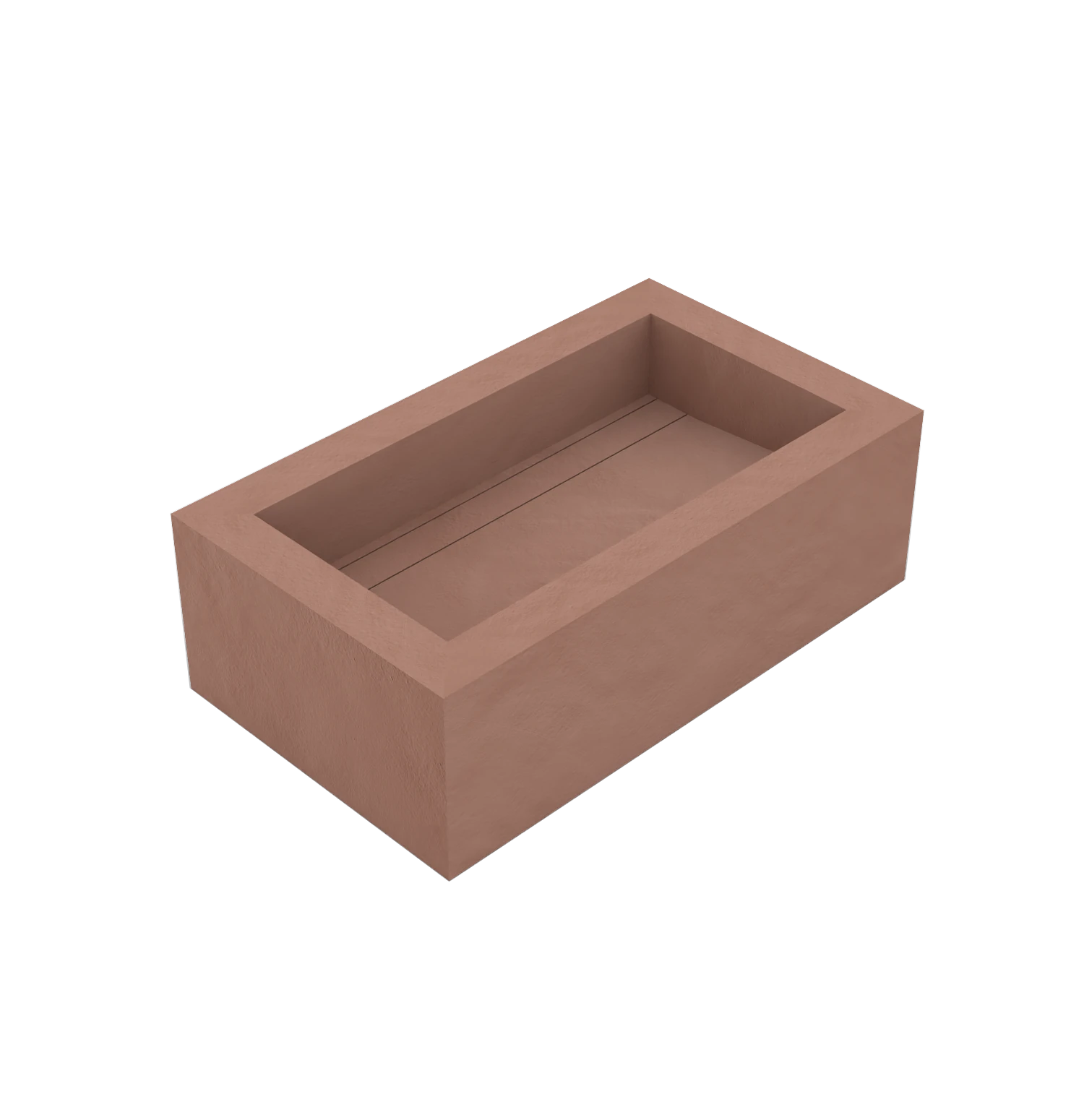 Xeraloox Eterna 70 luxe keramische wastafel op maat gemaakt in Cotto resinlook - afbeelding 3