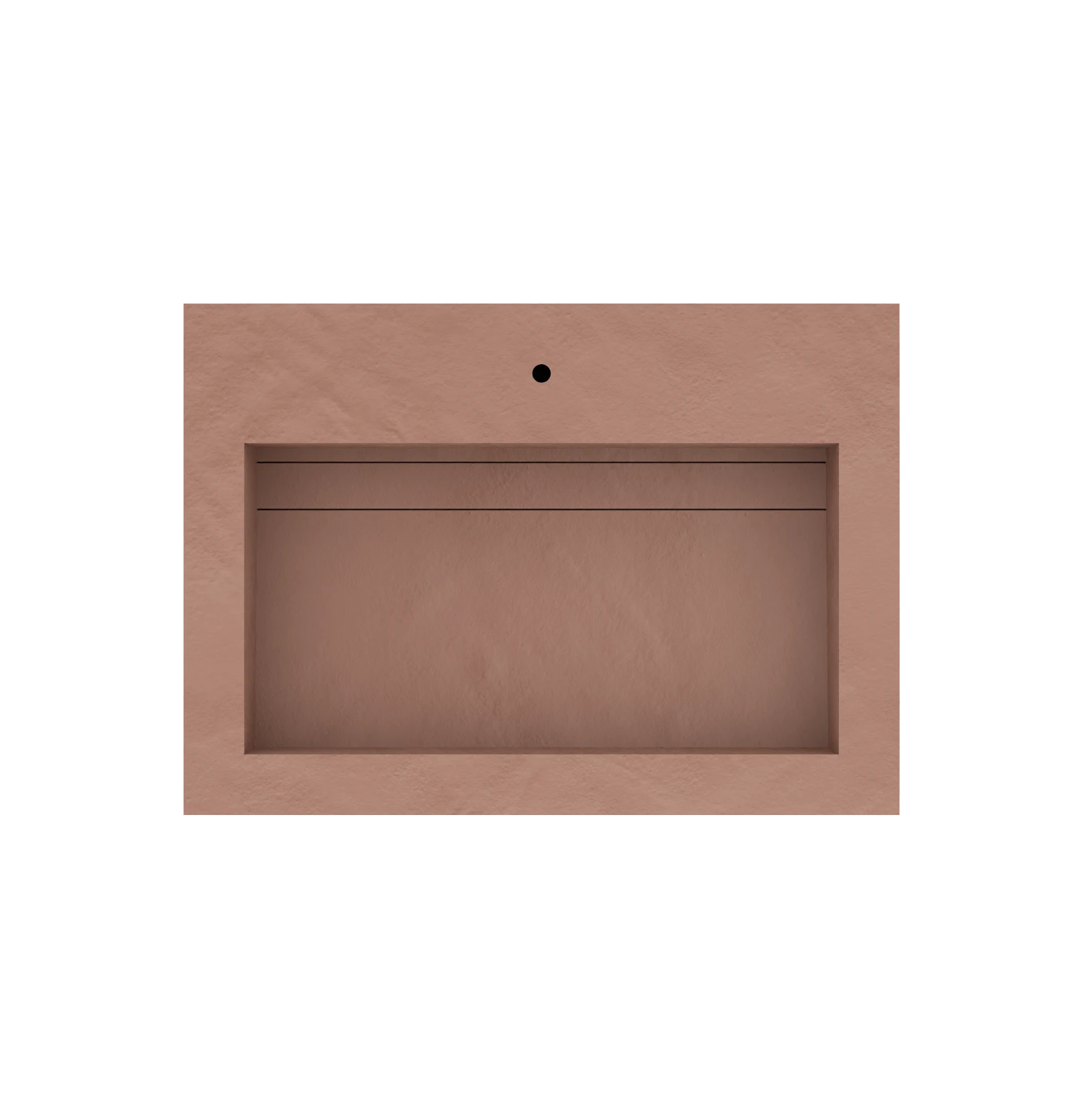 Xeraloox Eterna 70 luxe keramische wastafel op maat gemaakt in Cotto resinlook - afbeelding 5