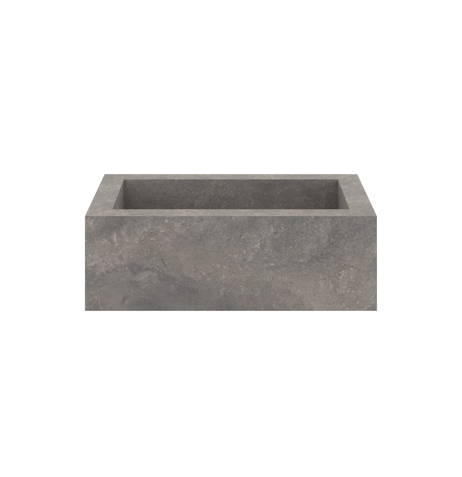 Xeraloox Eterna 70 luxe keramische wastafel op maat gemaakt in Grigio Chiaro natuursteenlook - afbeelding 1