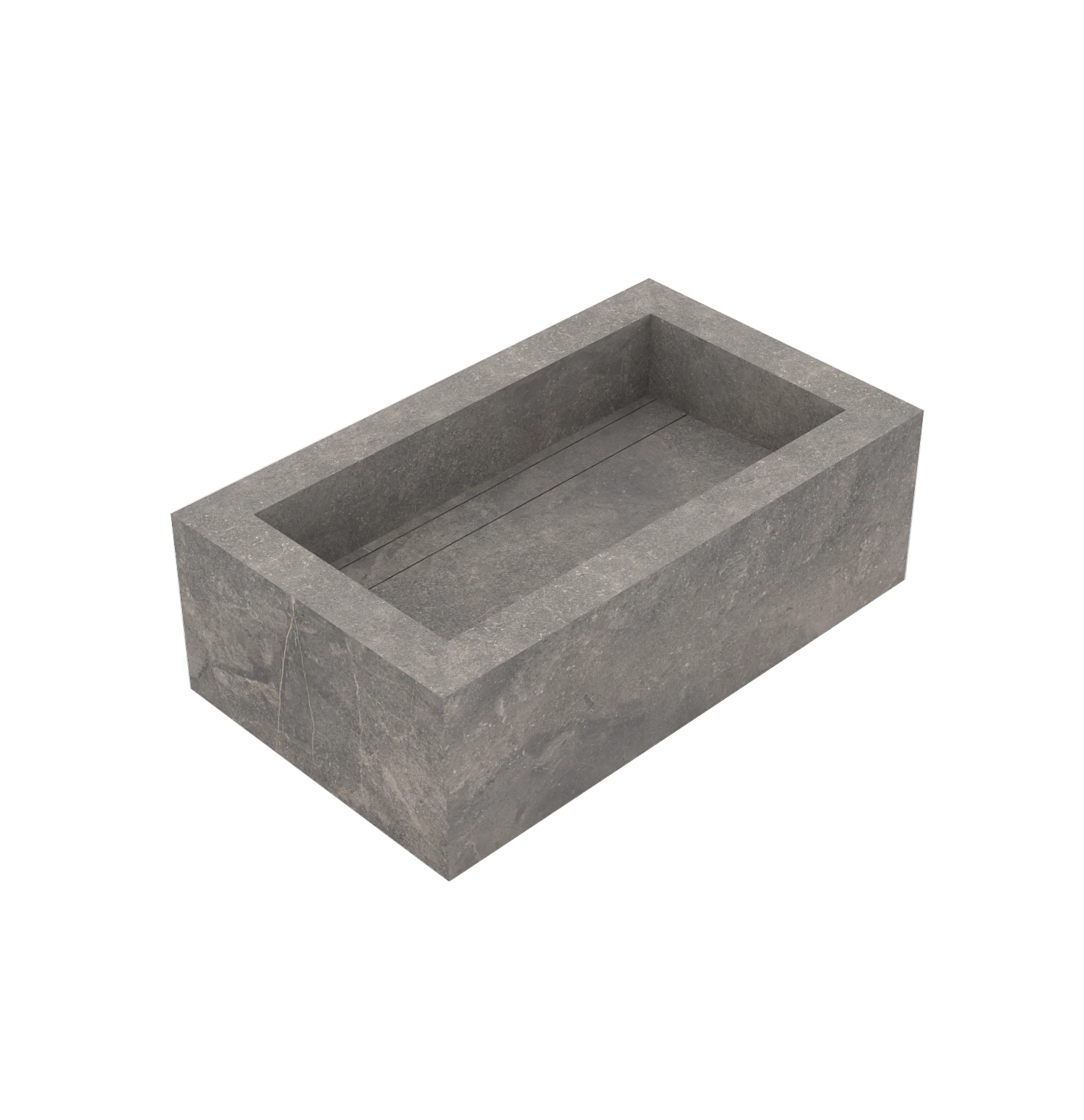 Xeraloox Eterna 70 luxe keramische wastafel op maat gemaakt in Grigio Chiaro natuursteenlook - afbeelding 3