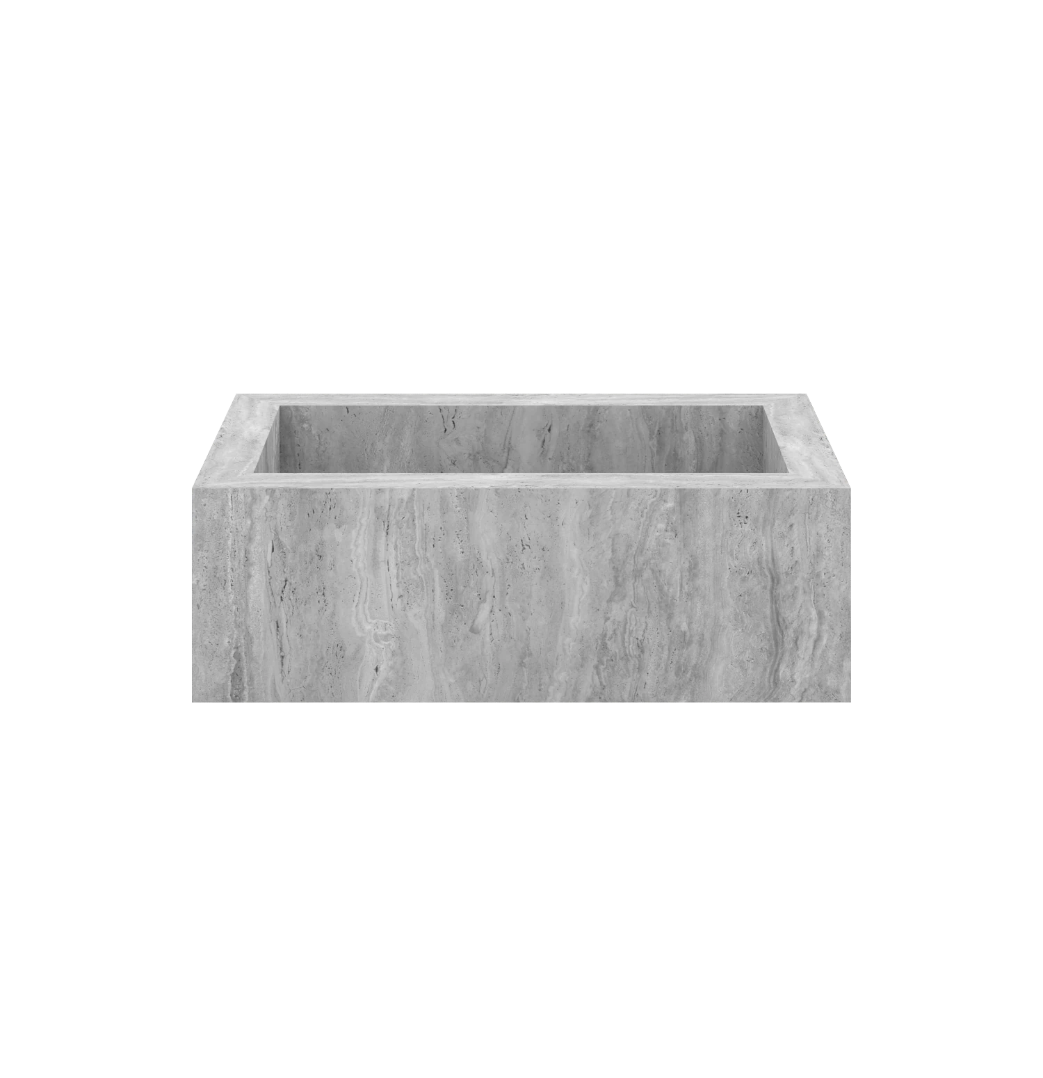 Xeraloox Eterna 70 luxe keramische wastafel op maat gemaakt in Grey Vein natuursteenlook - afbeelding 1