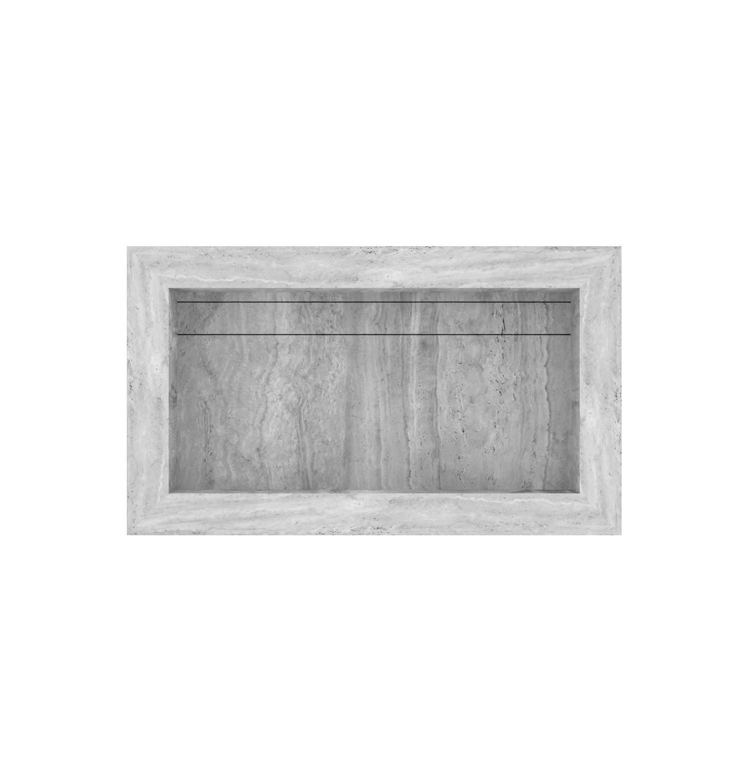 Xeraloox Eterna 70 luxe keramische wastafel op maat gemaakt in Grey Vein natuursteenlook - afbeelding 4