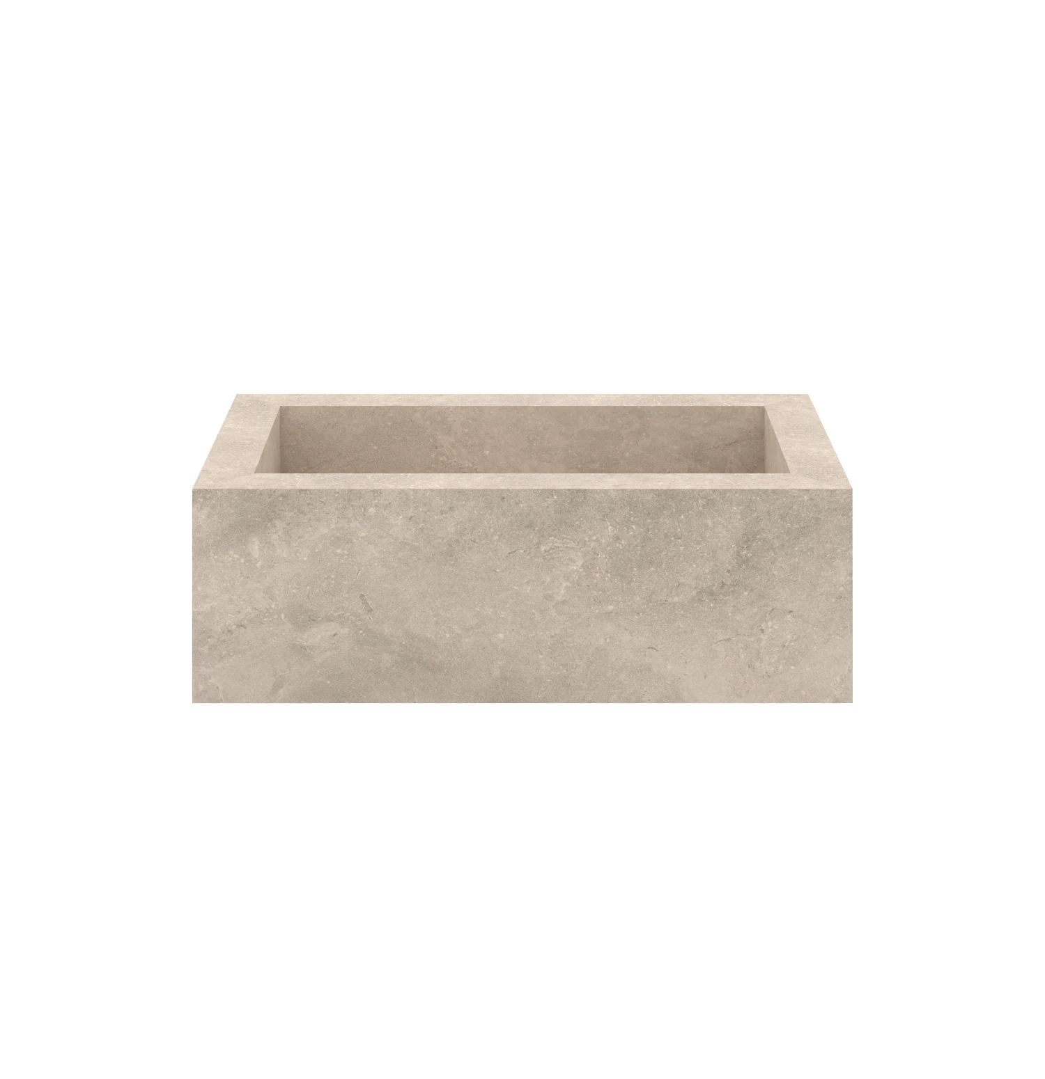 Xeraloox Eterna 70 luxe keramische wastafel op maat gemaakt in Sabbia natuursteenlook - afbeelding 1