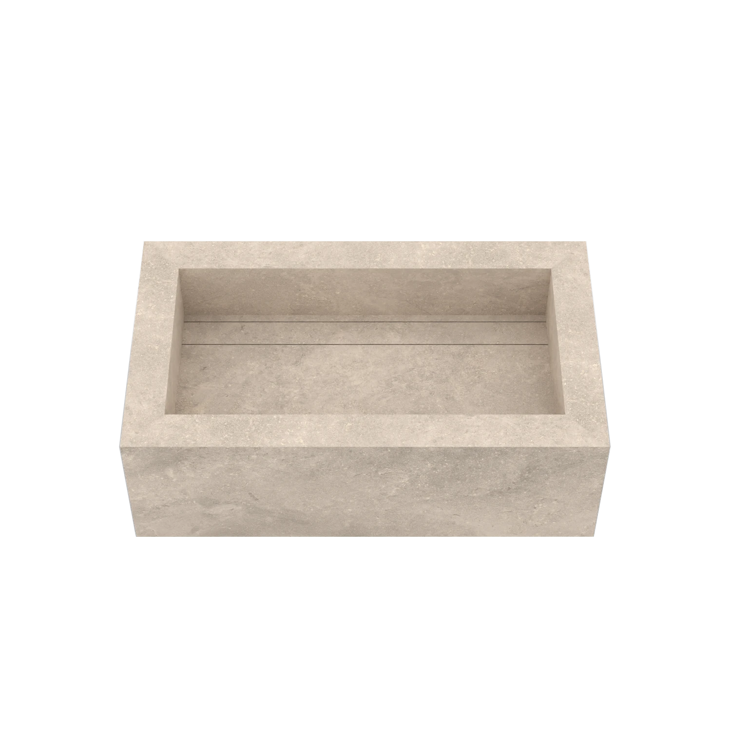 Xeraloox Eterna 70 luxe keramische wastafel op maat gemaakt in Sabbia natuursteenlook - afbeelding 2