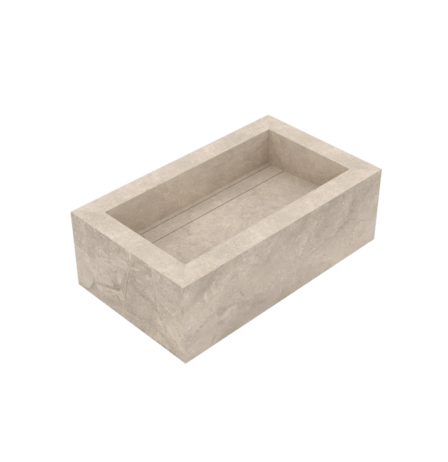 Xeraloox Eterna 70 luxe keramische wastafel op maat gemaakt in Sabbia natuursteenlook - afbeelding 3