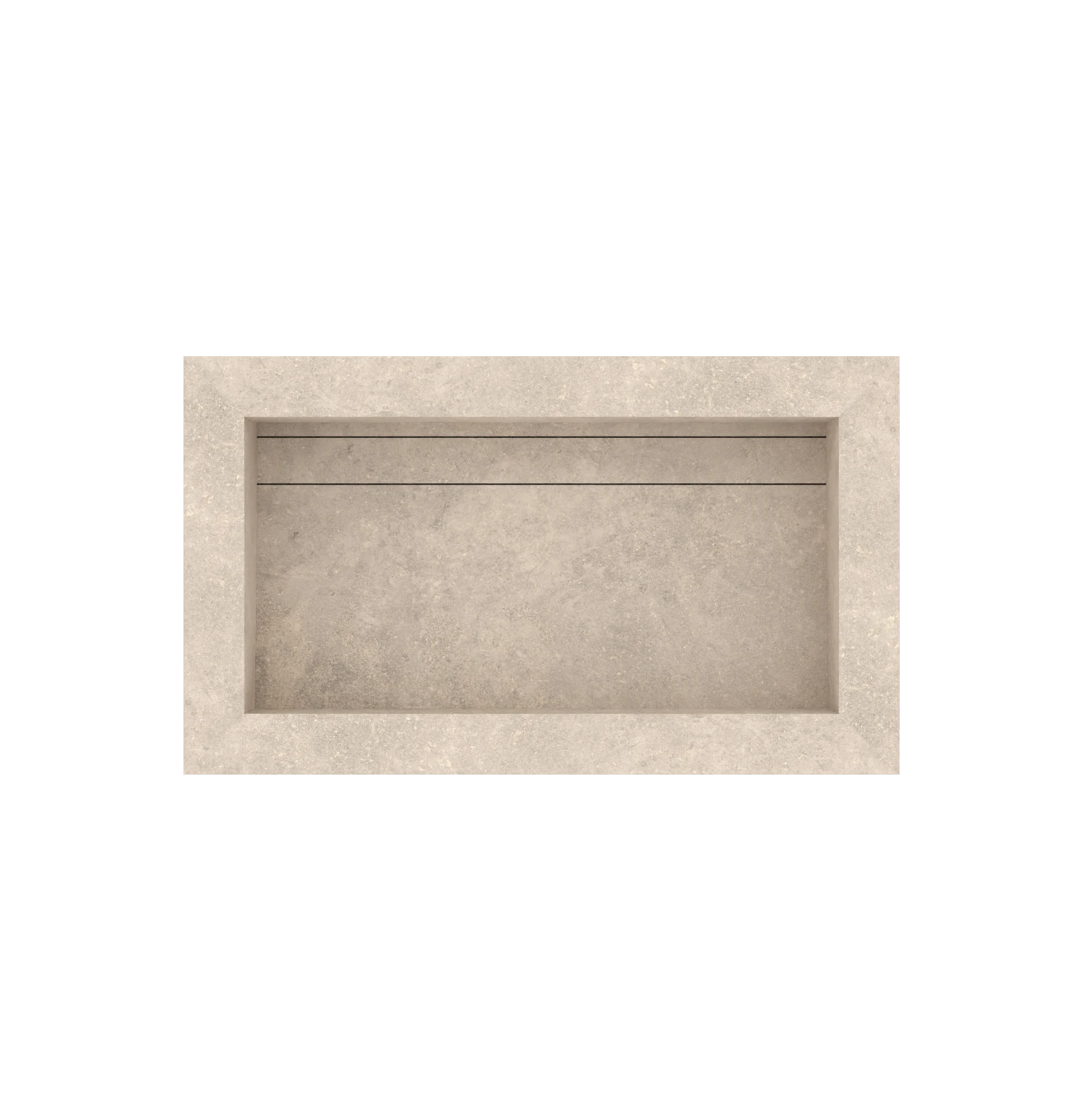 Xeraloox Eterna 70 luxe keramische wastafel op maat gemaakt in Sabbia natuursteenlook - afbeelding 4