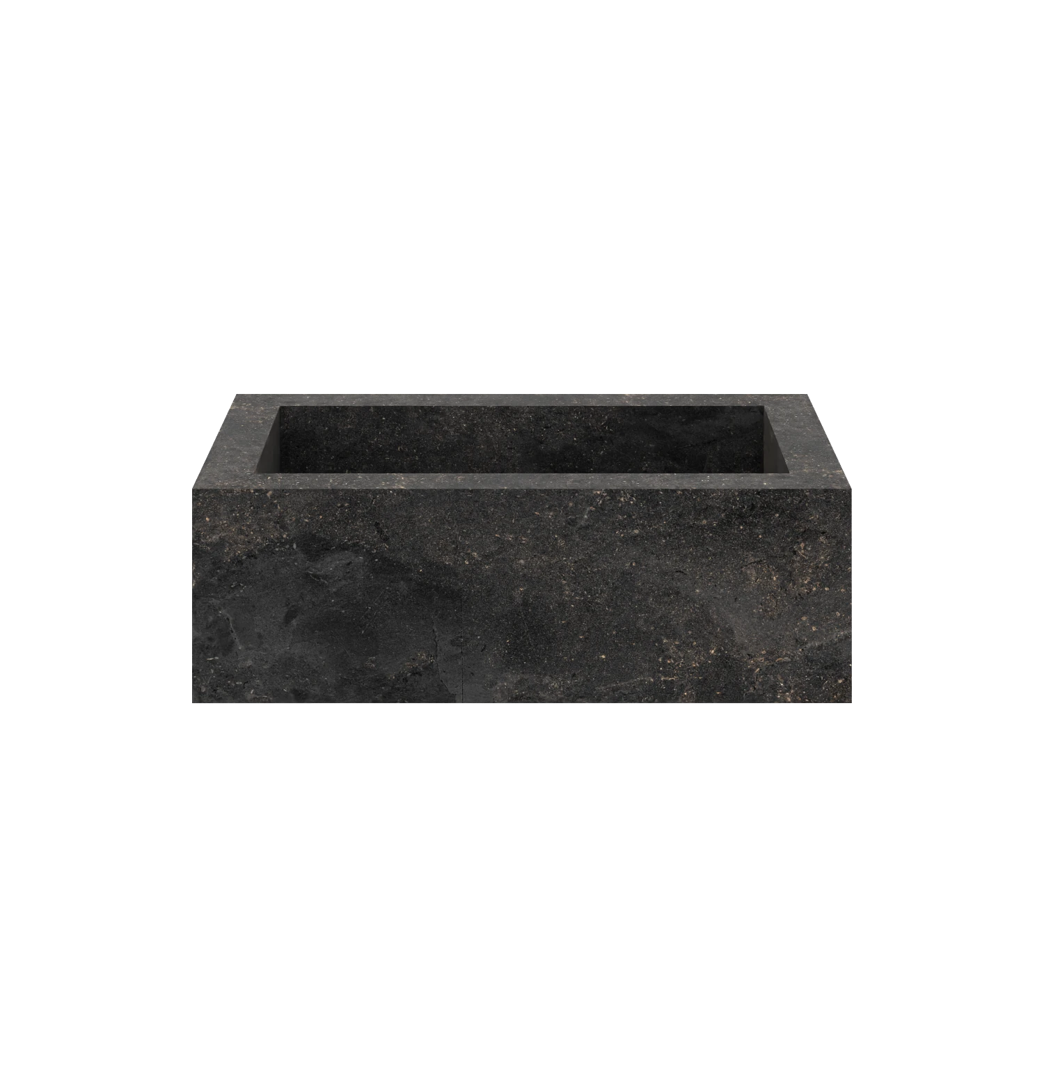 Xeraloox Eterna 70 luxe keramische wastafel op maat gemaakt in Basalto natuursteenlook - afbeelding 1