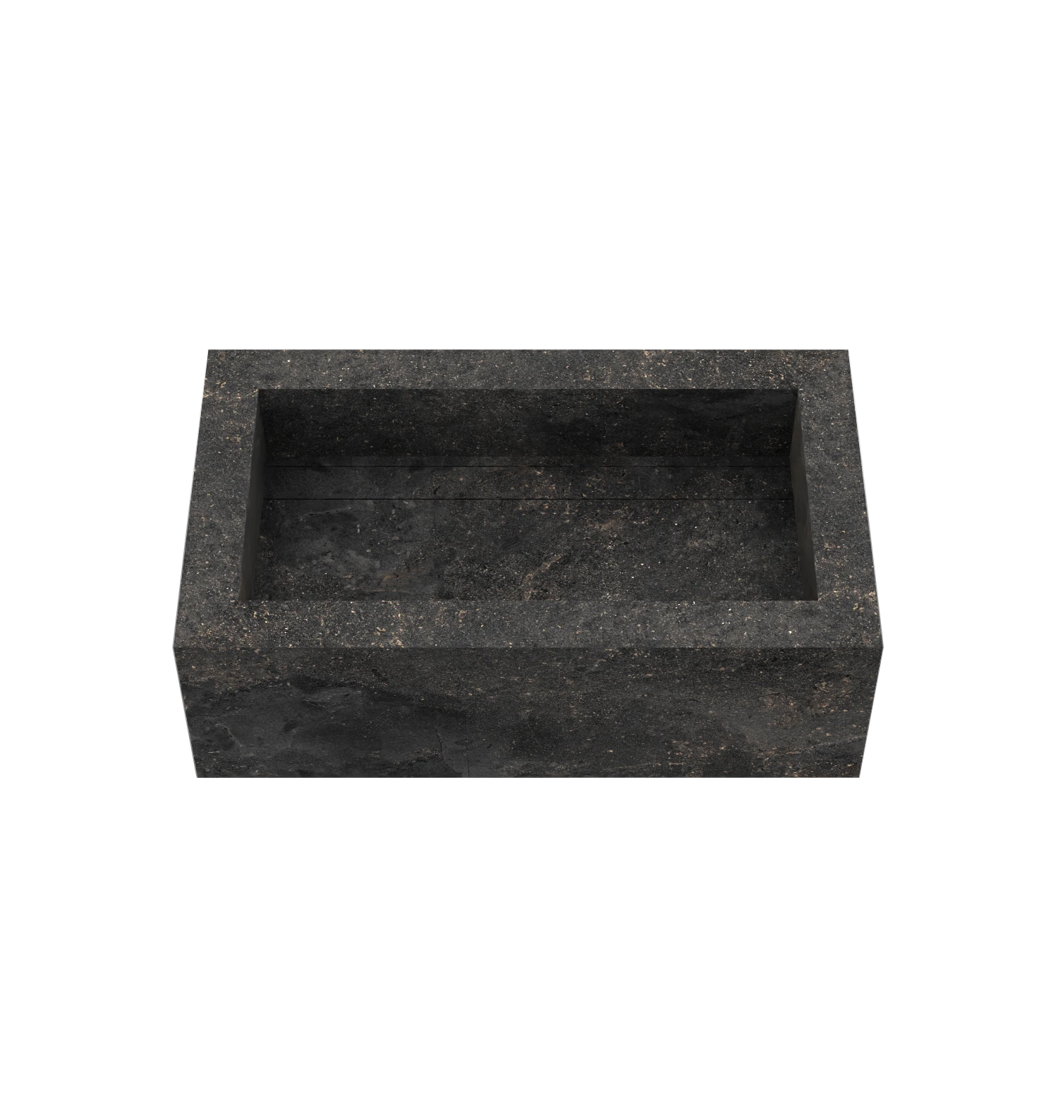 Xeraloox Eterna 70 luxe keramische wastafel op maat gemaakt in Basalto natuursteenlook - afbeelding 2