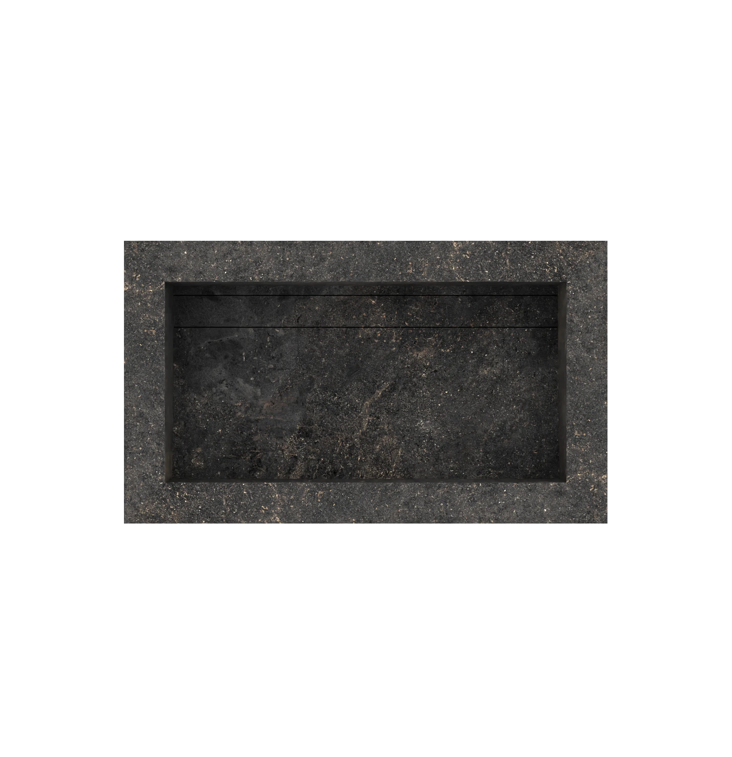 Xeraloox Eterna 70 luxe keramische wastafel op maat gemaakt in Basalto natuursteenlook - afbeelding 4