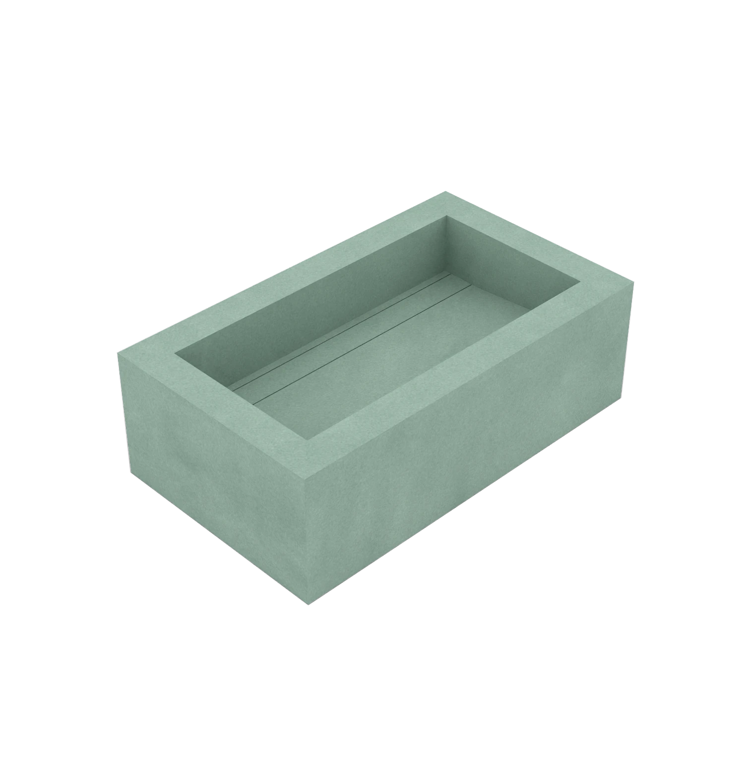 Xeraloox Eterna 70 luxe keramische wastafel op maat gemaakt in Giada resinlook - afbeelding 4