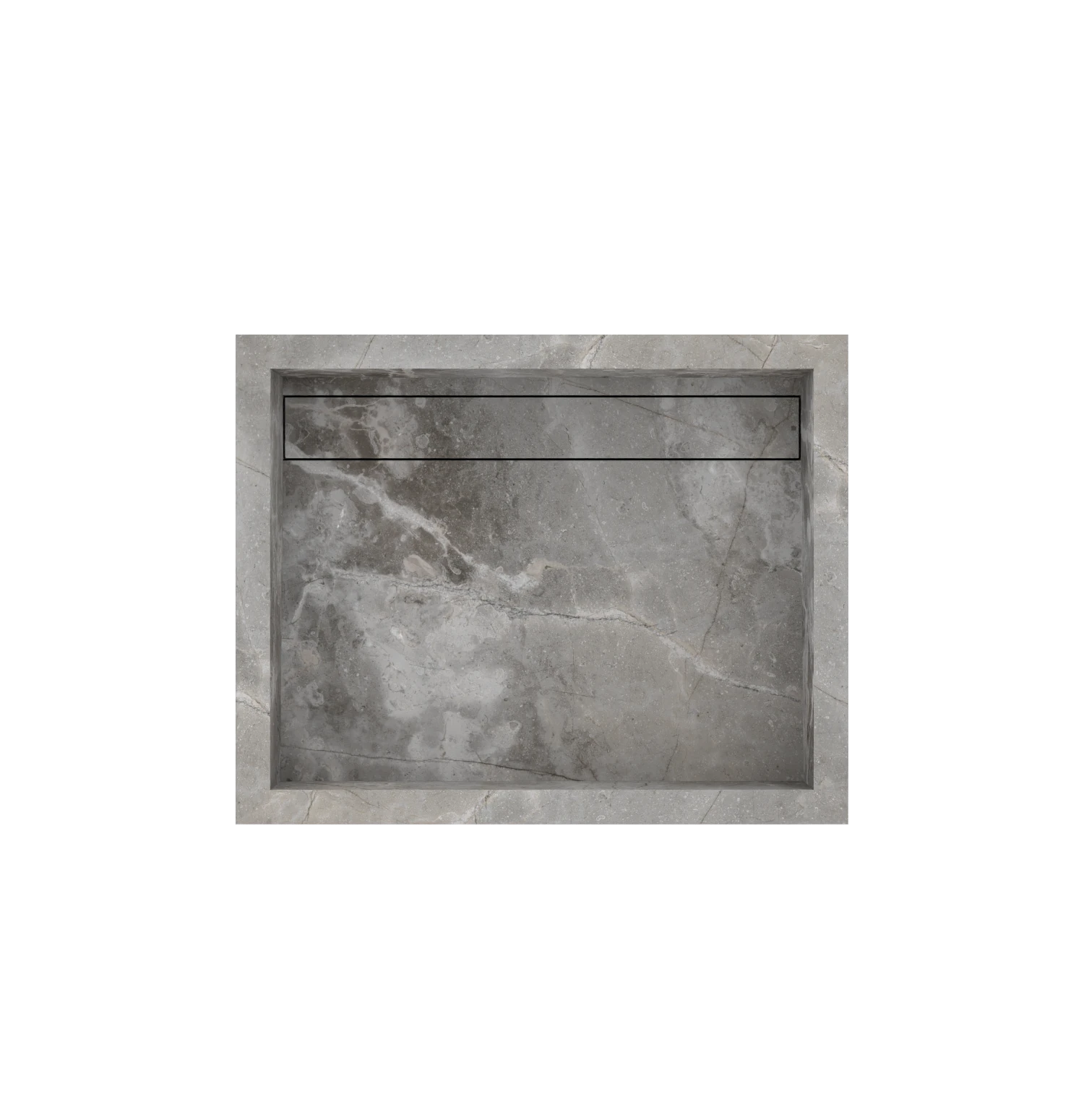 Xeraloox Aria 50 luxe keramische wastafel op maat gemaakt in Fior di Bosco marmerlook - afbeelding 5