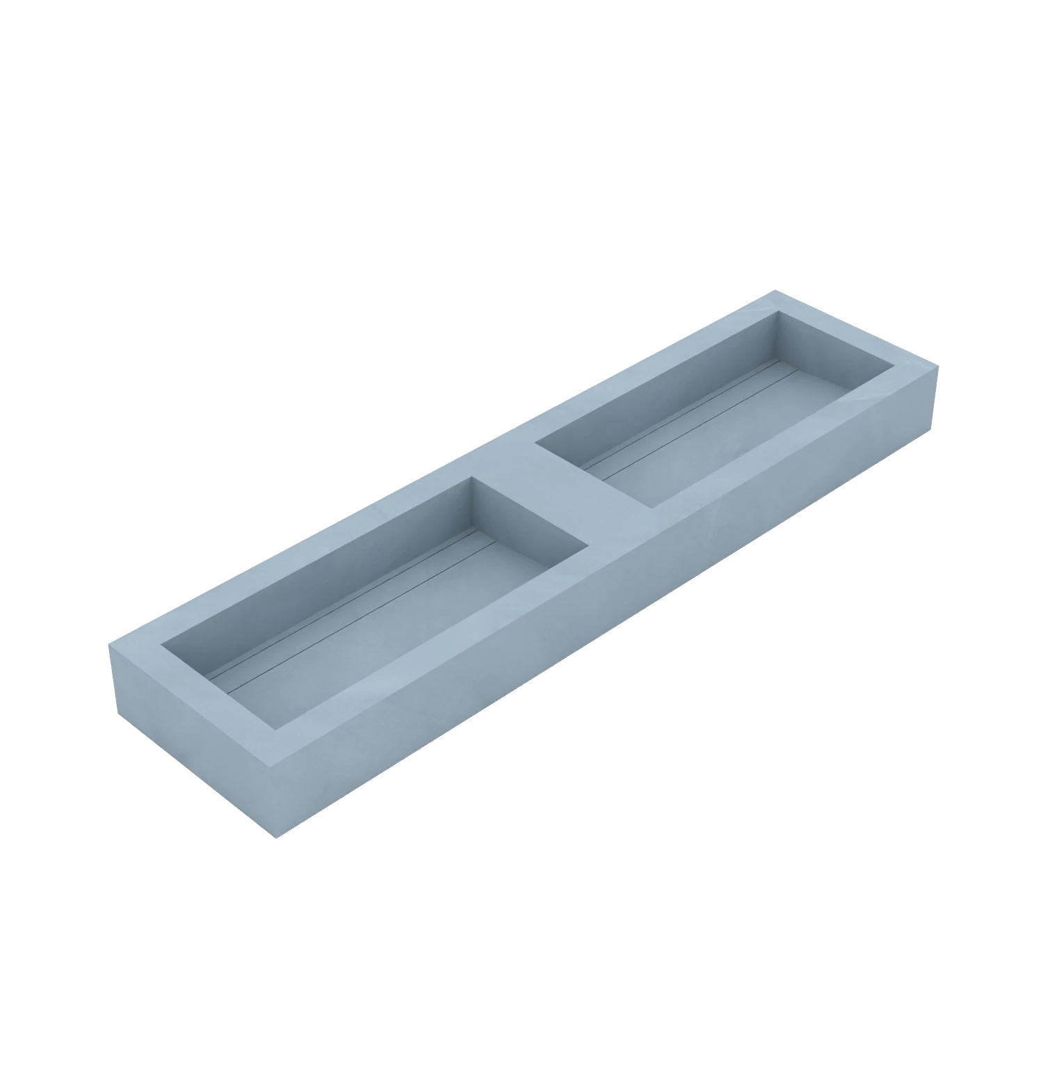 Xeraloox Duo Eterna 180 luxe keramische wastafel op maat gemaakt in Azzuro resinlook - afbeelding 3