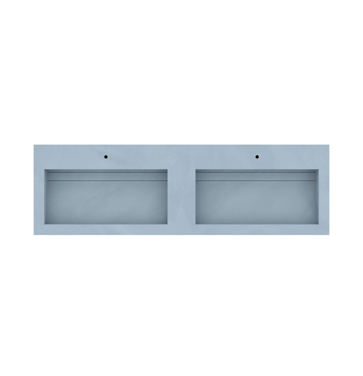 Xeraloox Duo Eterna 180 luxe keramische wastafel op maat gemaakt in Azzuro resinlook - afbeelding 5