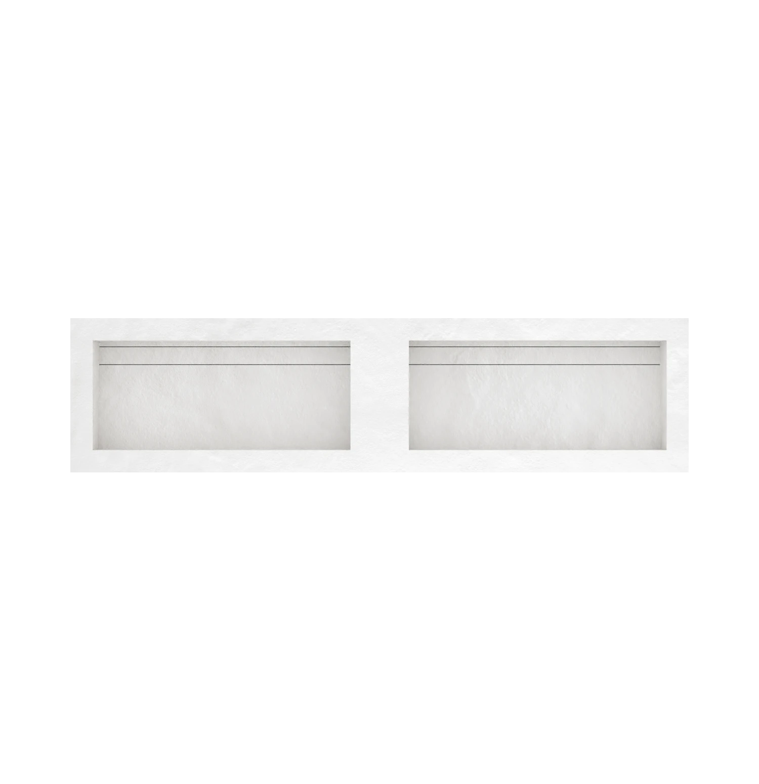 Xeraloox Duo Eterna 180 luxe keramische wastafel op maat gemaakt in Bianco resinlook - afbeelding 4