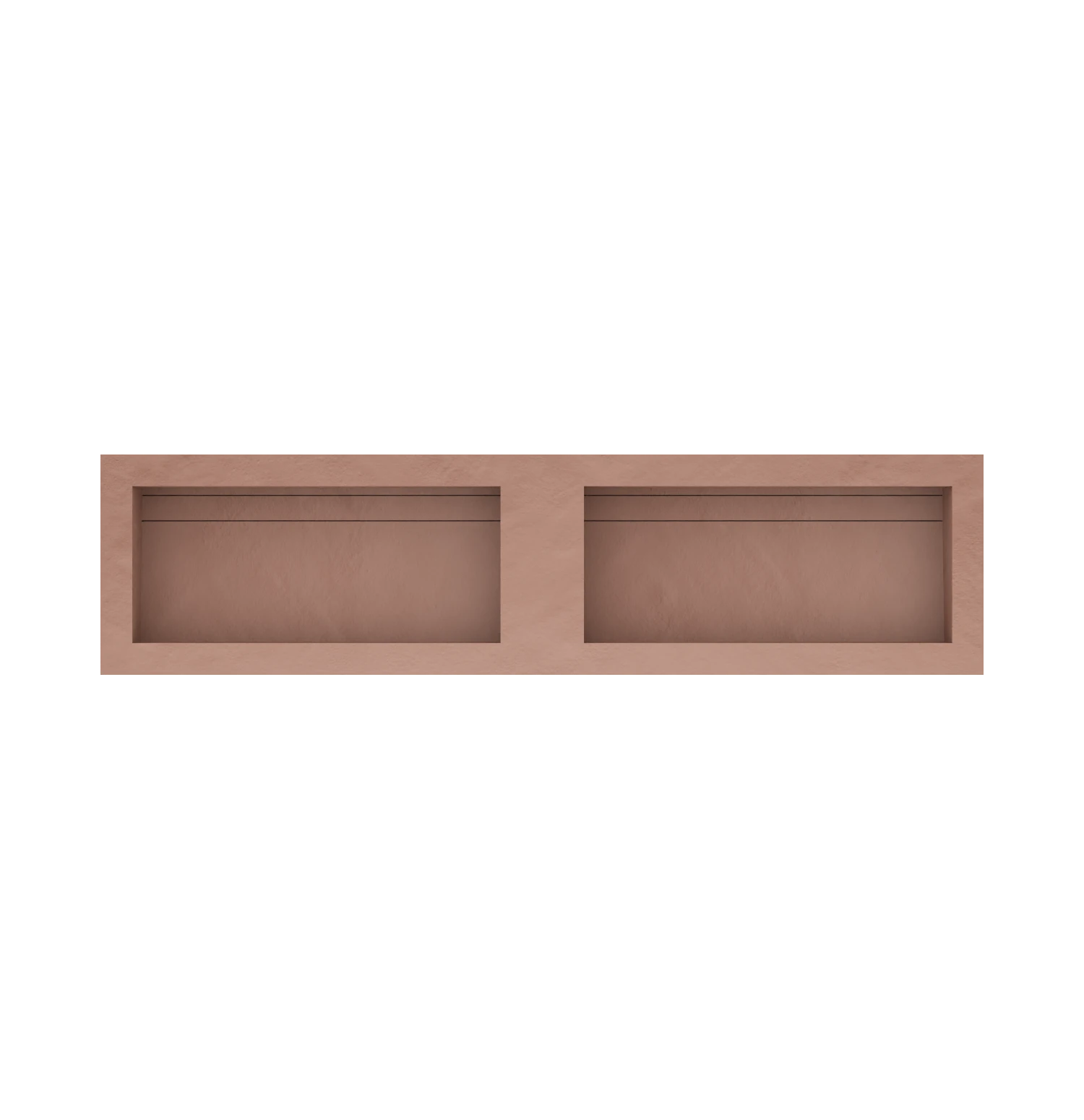 Xeraloox Duo Eterna 180 luxe keramische wastafel op maat gemaakt in Cotto resinlook - afbeelding 4