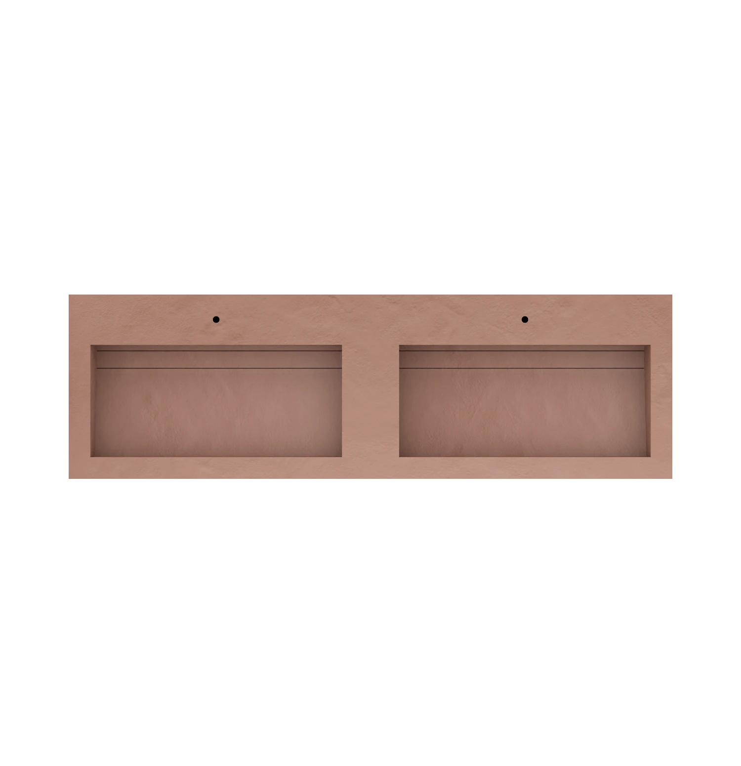 Xeraloox Duo Eterna 180 luxe keramische wastafel op maat gemaakt in Cotto resinlook - afbeelding 5
