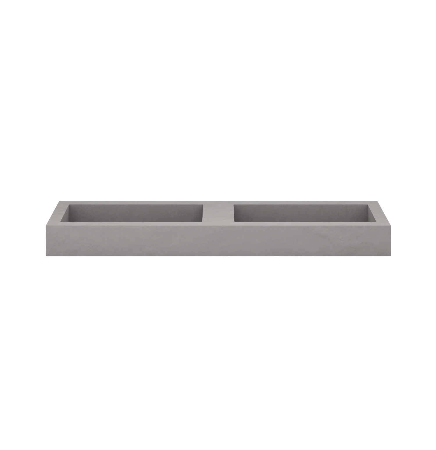 Xeraloox Duo Eterna 180 luxe keramische wastafel op maat gemaakt in Grigio resinlook - afbeelding 1