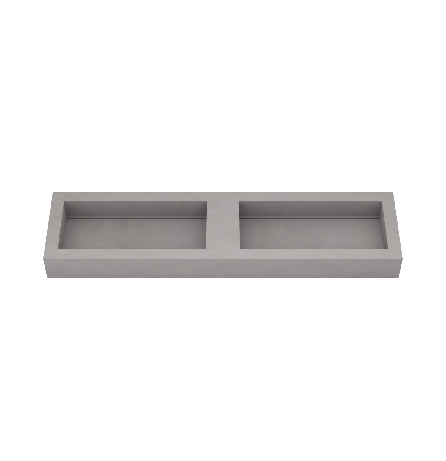 Xeraloox Duo Eterna 180 luxe keramische wastafel op maat gemaakt in Grigio resinlook - afbeelding 2