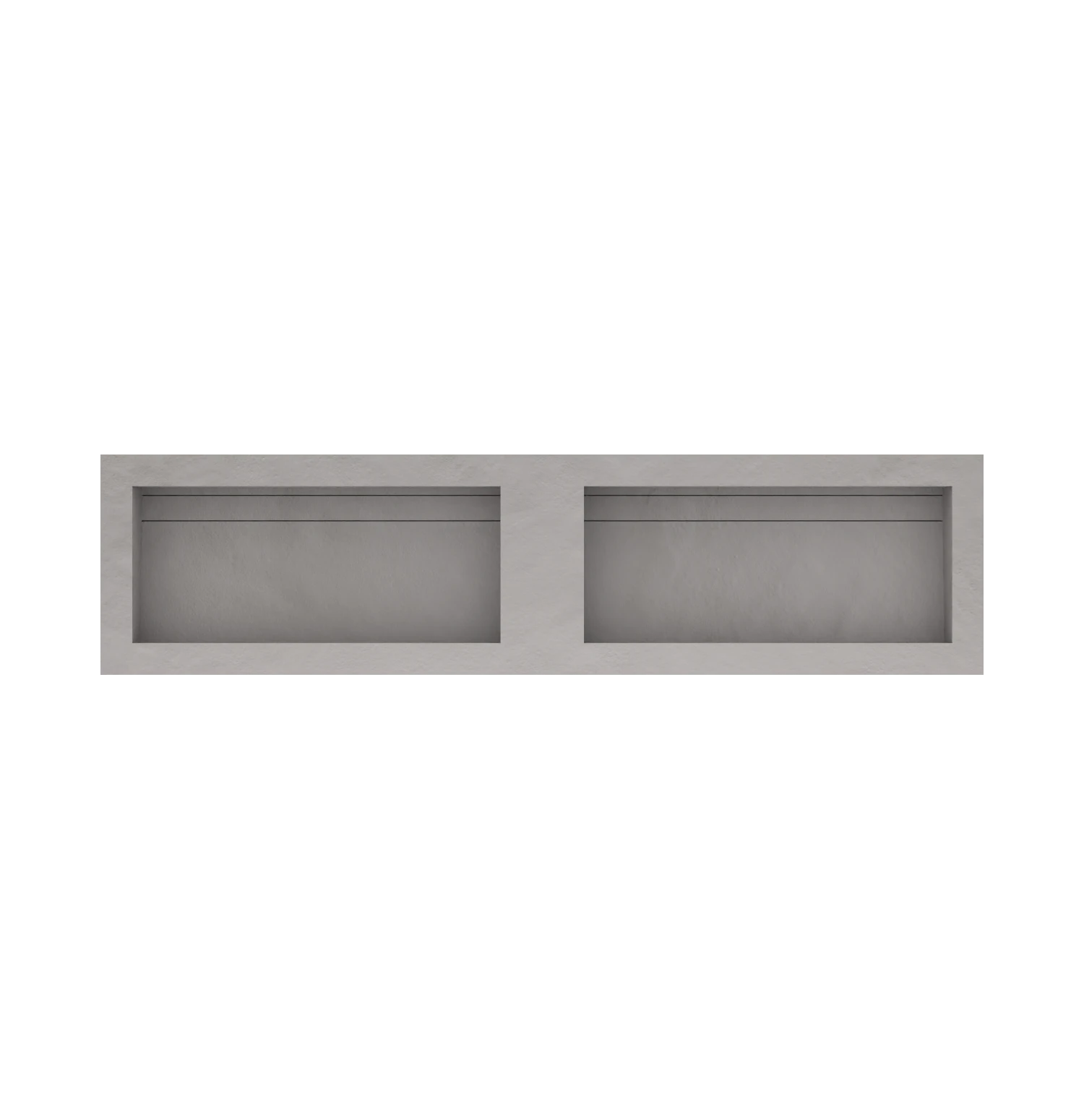 Xeraloox Duo Eterna 180 luxe keramische wastafel op maat gemaakt in Grigio resinlook - afbeelding 4