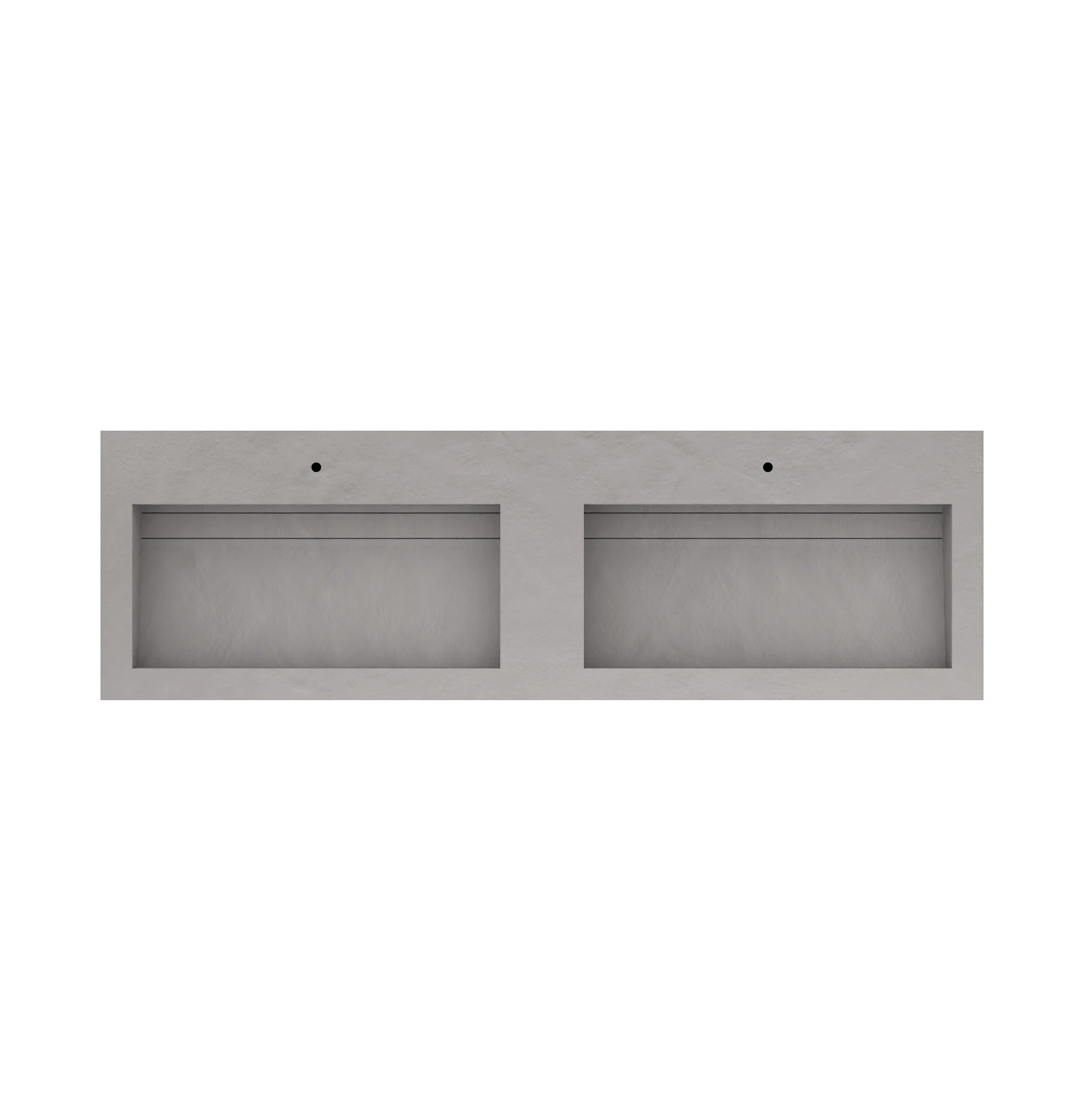 Xeraloox Duo Eterna 180 luxe keramische wastafel op maat gemaakt in Grigio resinlook - afbeelding 5