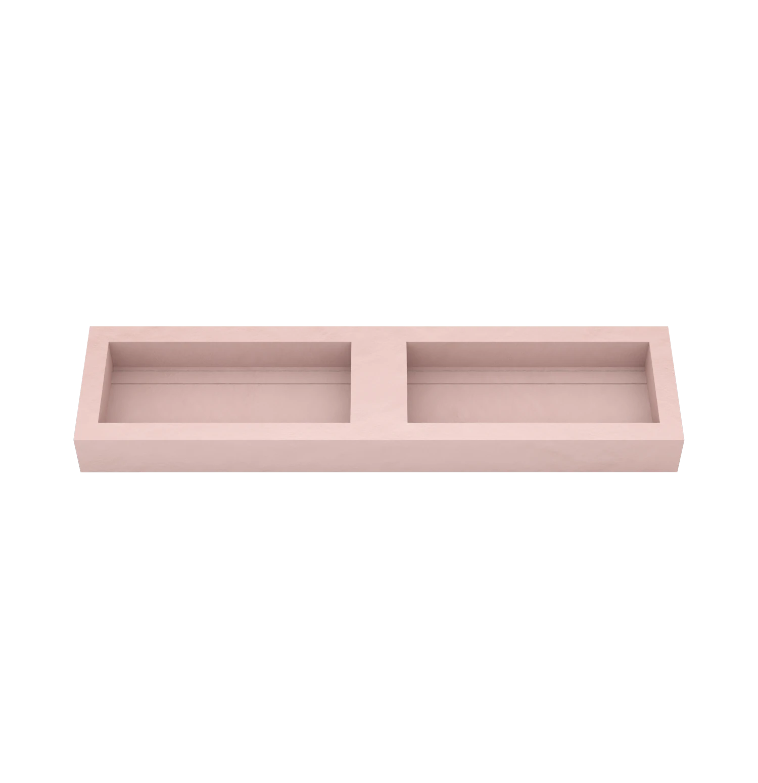 Xeraloox Duo Eterna 180 luxe keramische wastafel op maat gemaakt in Rosa resinlook - afbeelding 2