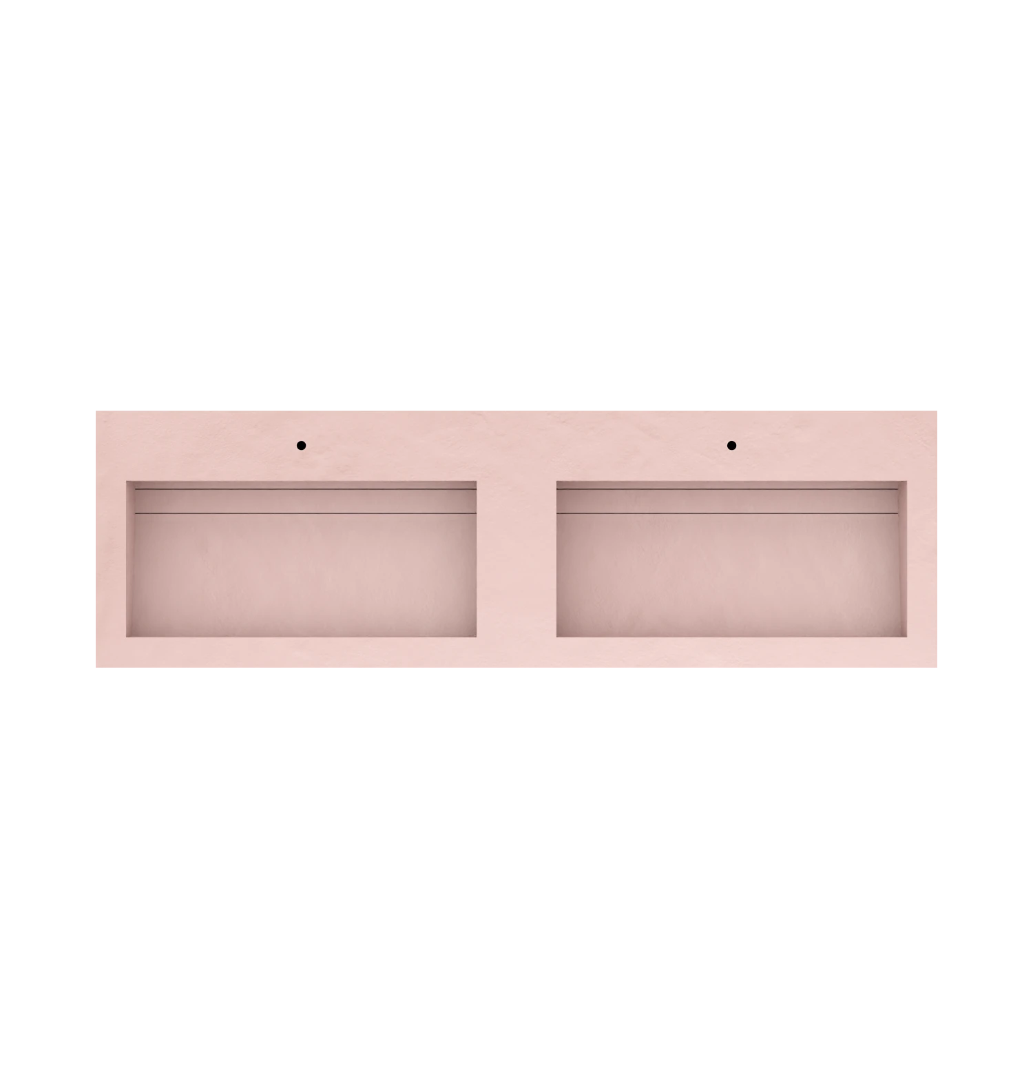 Xeraloox Duo Eterna 180 luxe keramische wastafel op maat gemaakt in Rosa resinlook - afbeelding 5