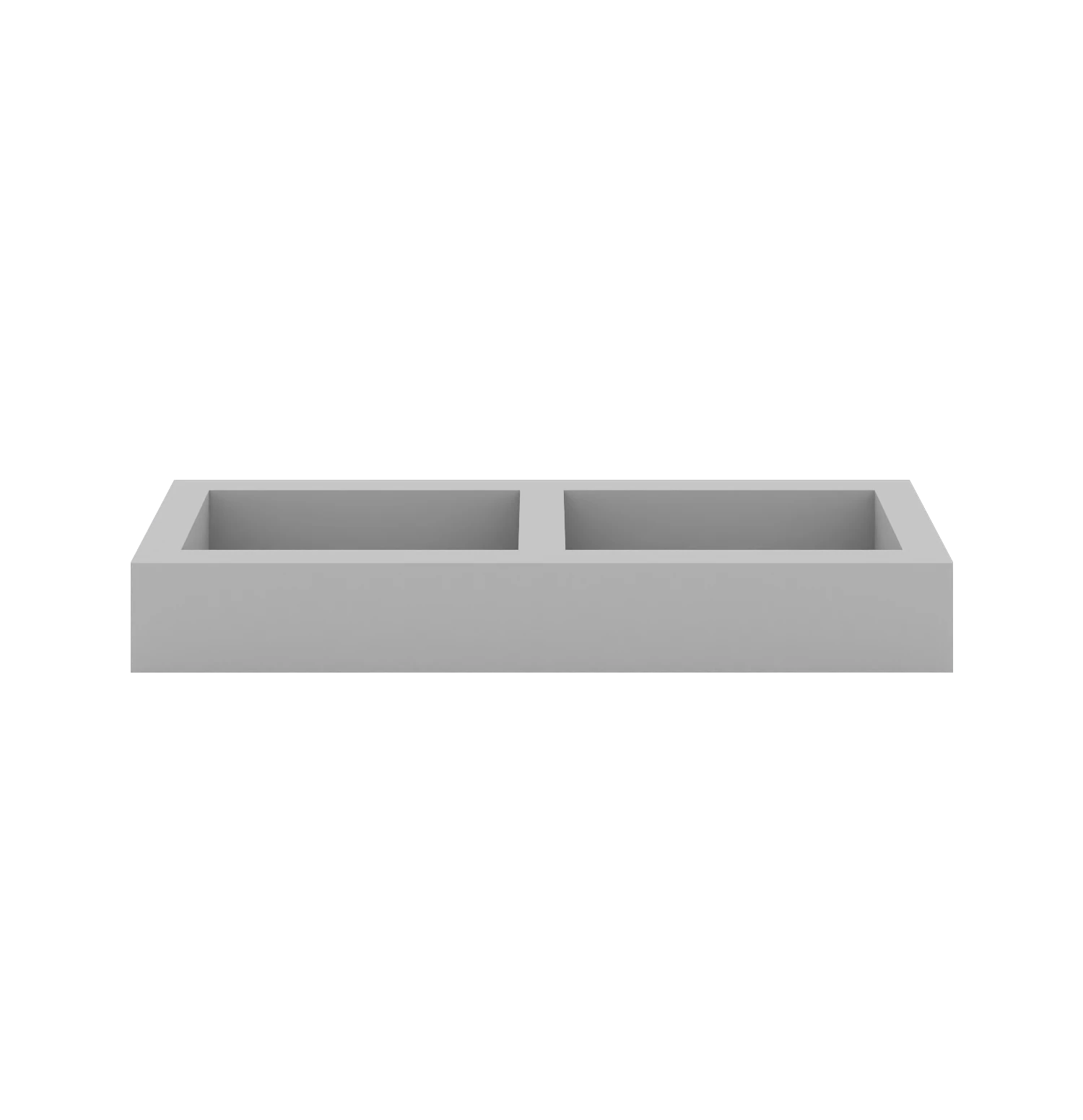 Keramische wastafels op maat - Duo Eterna 120 - 2