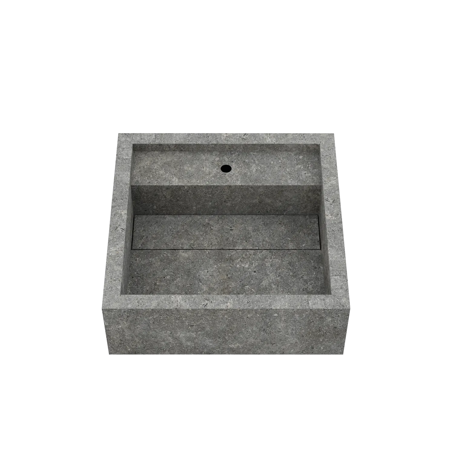 Xeraloox Aria 40 luxe keramische wastafel op maat gemaakt in Anthracite natuursteenlook - afbeelding 3