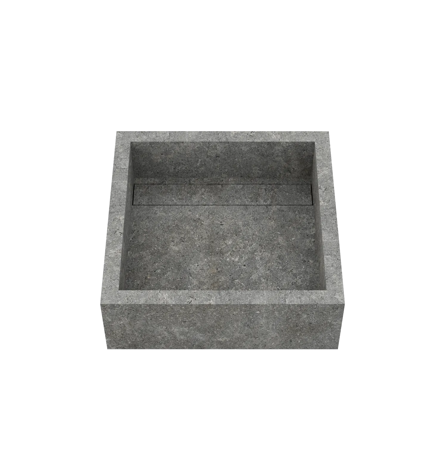 Xeraloox Aria 40 luxe keramische wastafel op maat gemaakt in Anthracite natuursteenlook - afbeelding 2