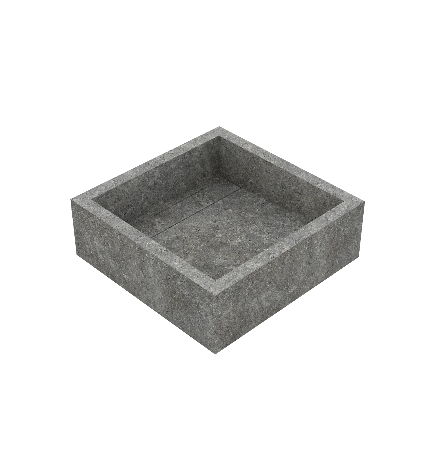 Xeraloox Aria 40 luxe keramische wastafel op maat gemaakt in Anthracite natuursteenlook - afbeelding 4