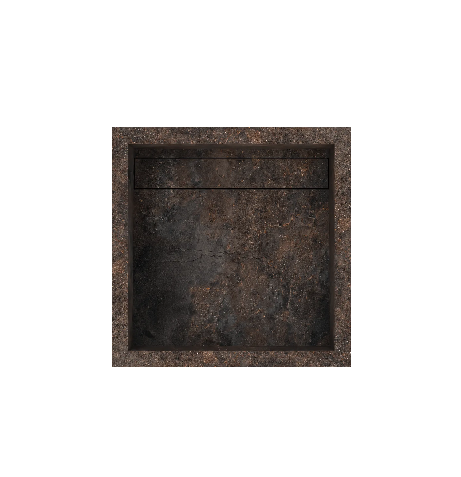 Xeraloox Aria 40 luxe keramische wastafel op maat gemaakt in Toscano natuursteenlook - afbeelding 5