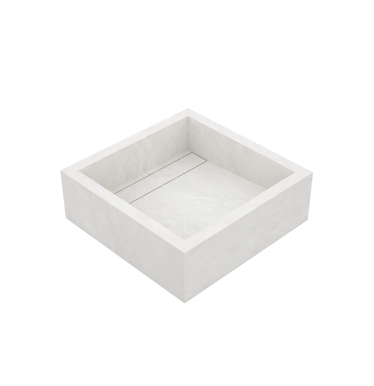 Xeraloox Aria 40 luxe keramische wastafel op maat gemaakt in Bianco resinlook - afbeelding 4