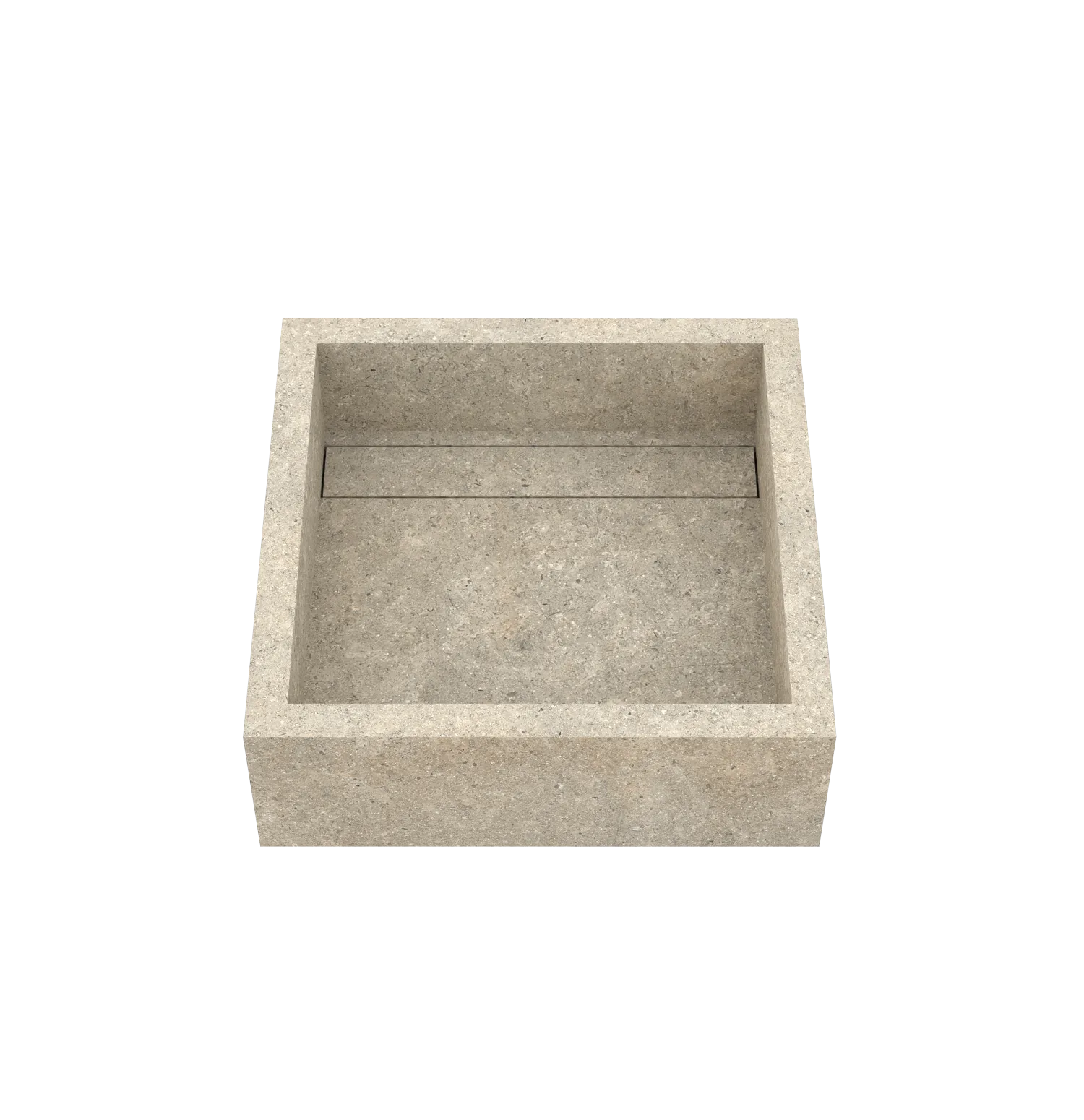 Xeraloox Aria 40 luxe keramische wastafel op maat gemaakt in Cashmere natuursteenlook - afbeelding 2