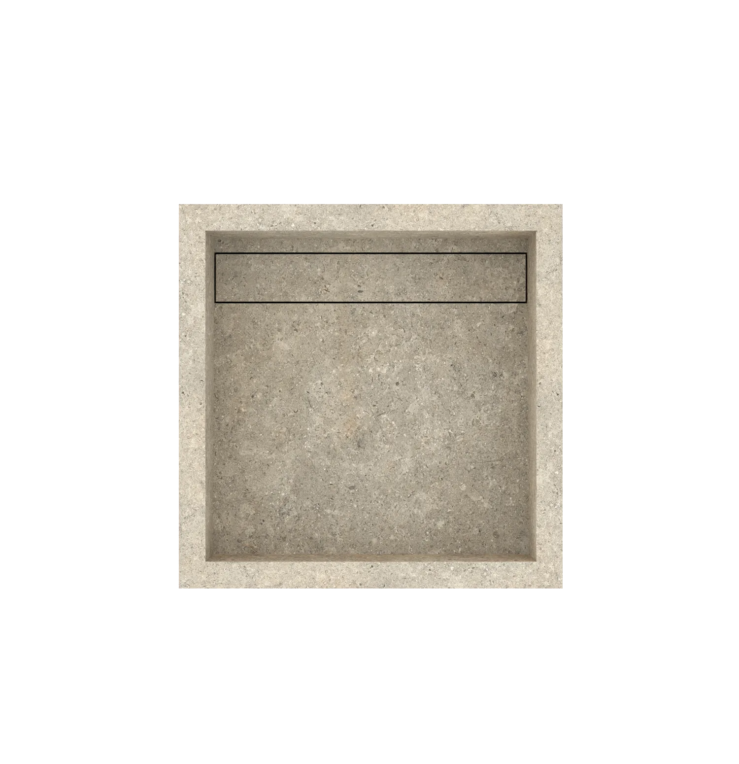 Xeraloox Aria 40 luxe keramische wastafel op maat gemaakt in Cashmere natuursteenlook - afbeelding 5