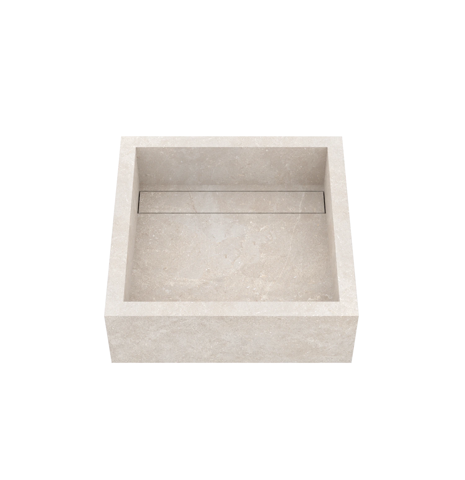 Xeraloox Aria 40 luxe keramische wastafel op maat gemaakt in Cloud natuursteenlook - afbeelding 2