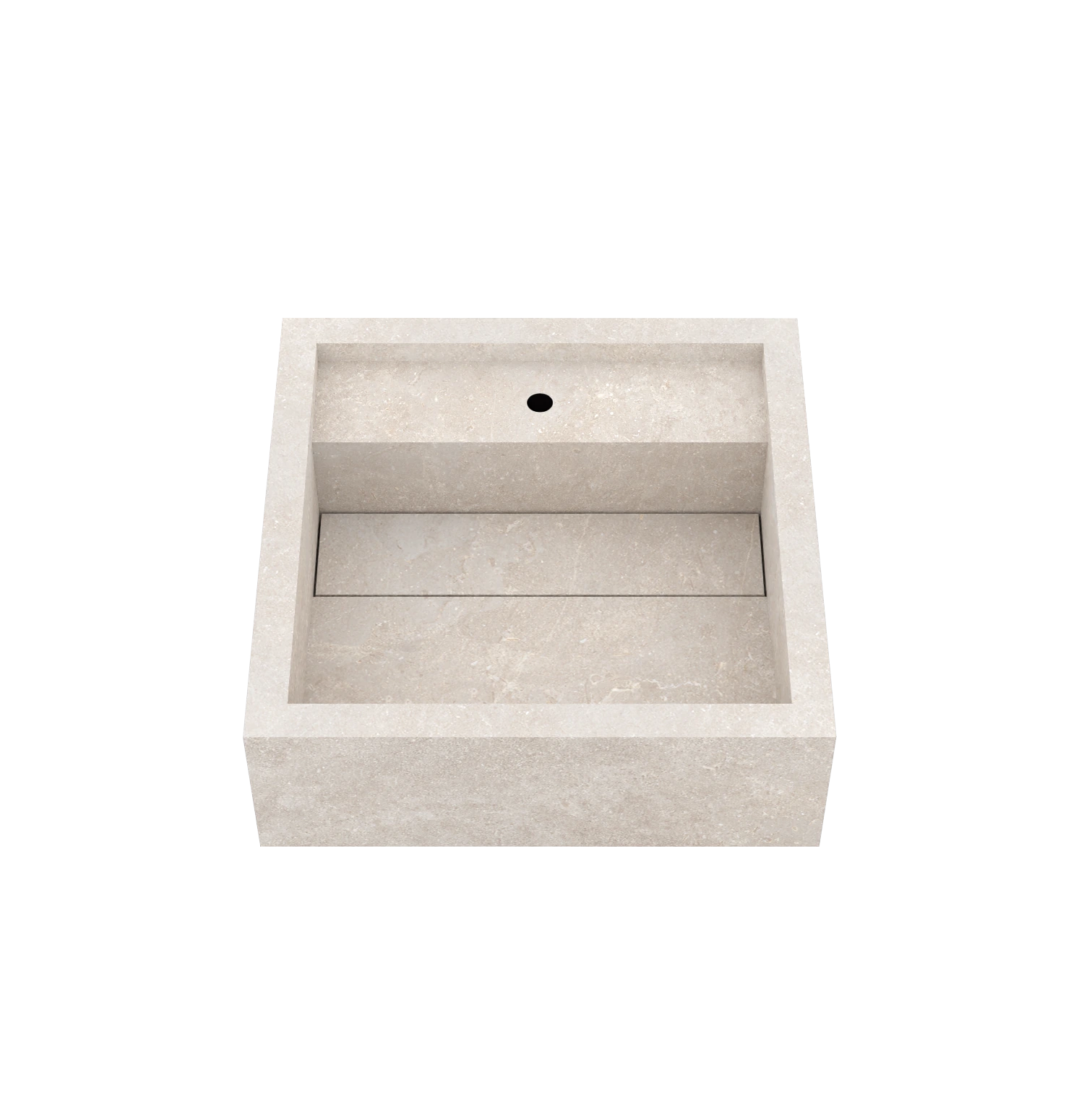 Xeraloox Aria 40 luxe keramische wastafel op maat gemaakt in Cloud natuursteenlook - afbeelding 3