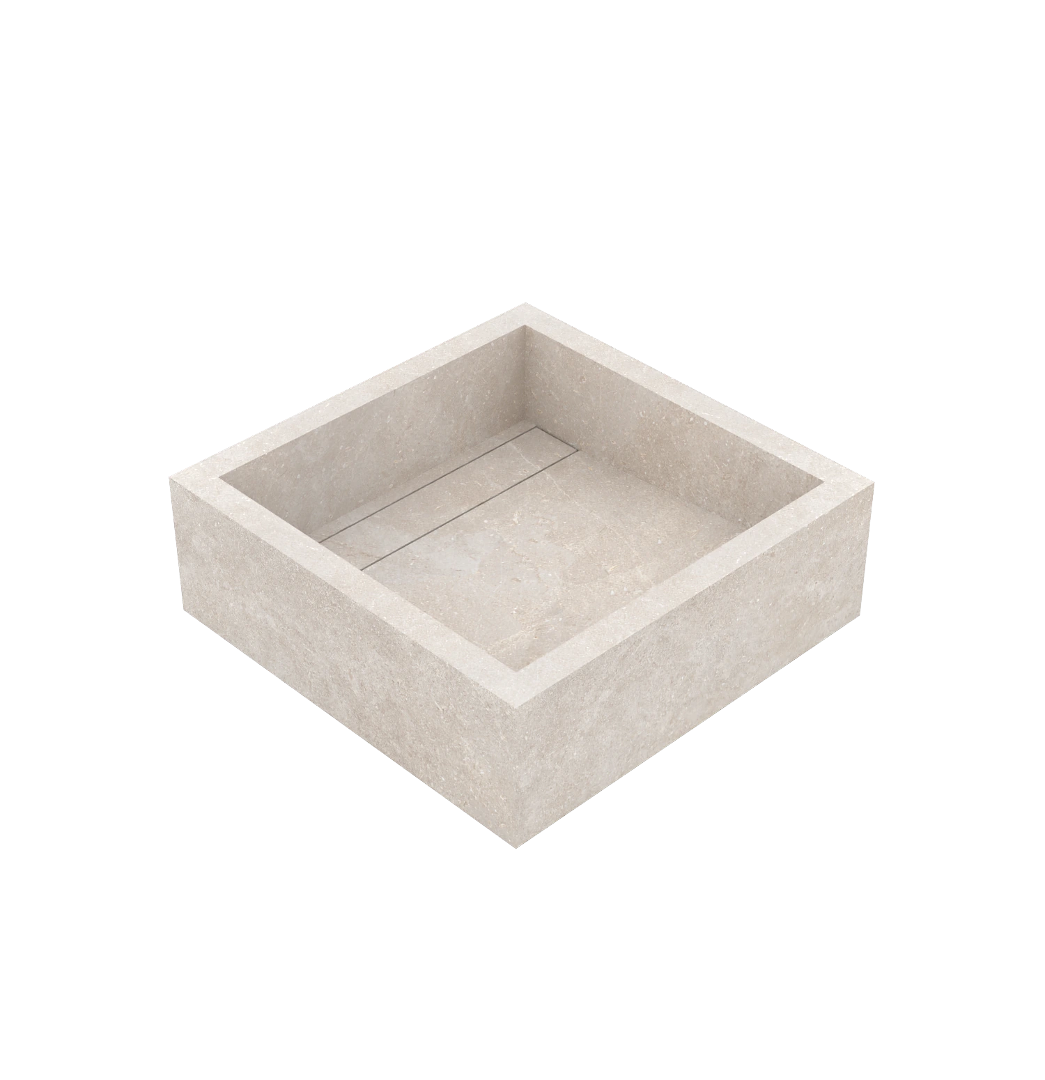 Xeraloox Aria 40 luxe keramische wastafel op maat gemaakt in Cloud natuursteenlook - afbeelding 4