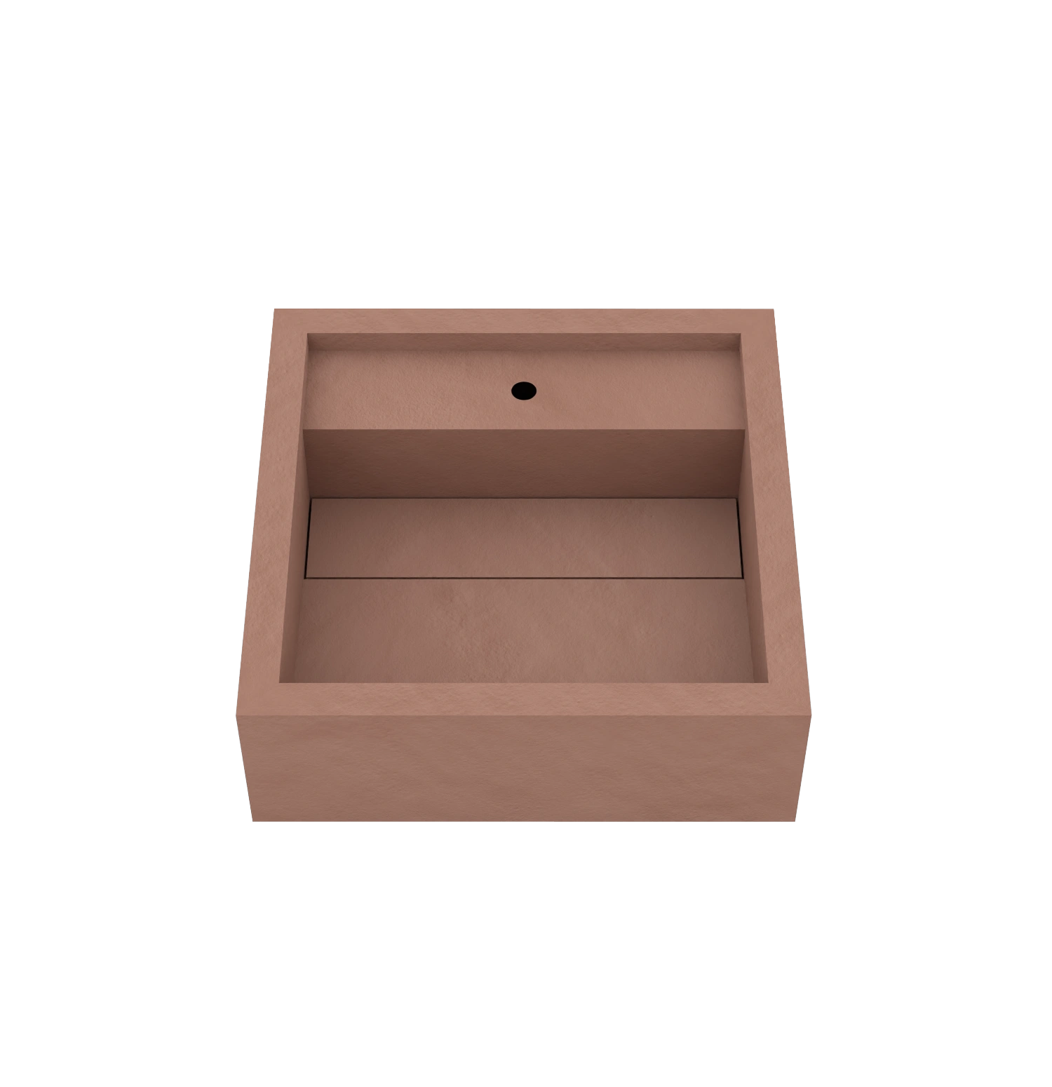 Xeraloox Aria 40 luxe keramische wastafel op maat gemaakt in Cotto resinlook - afbeelding 3