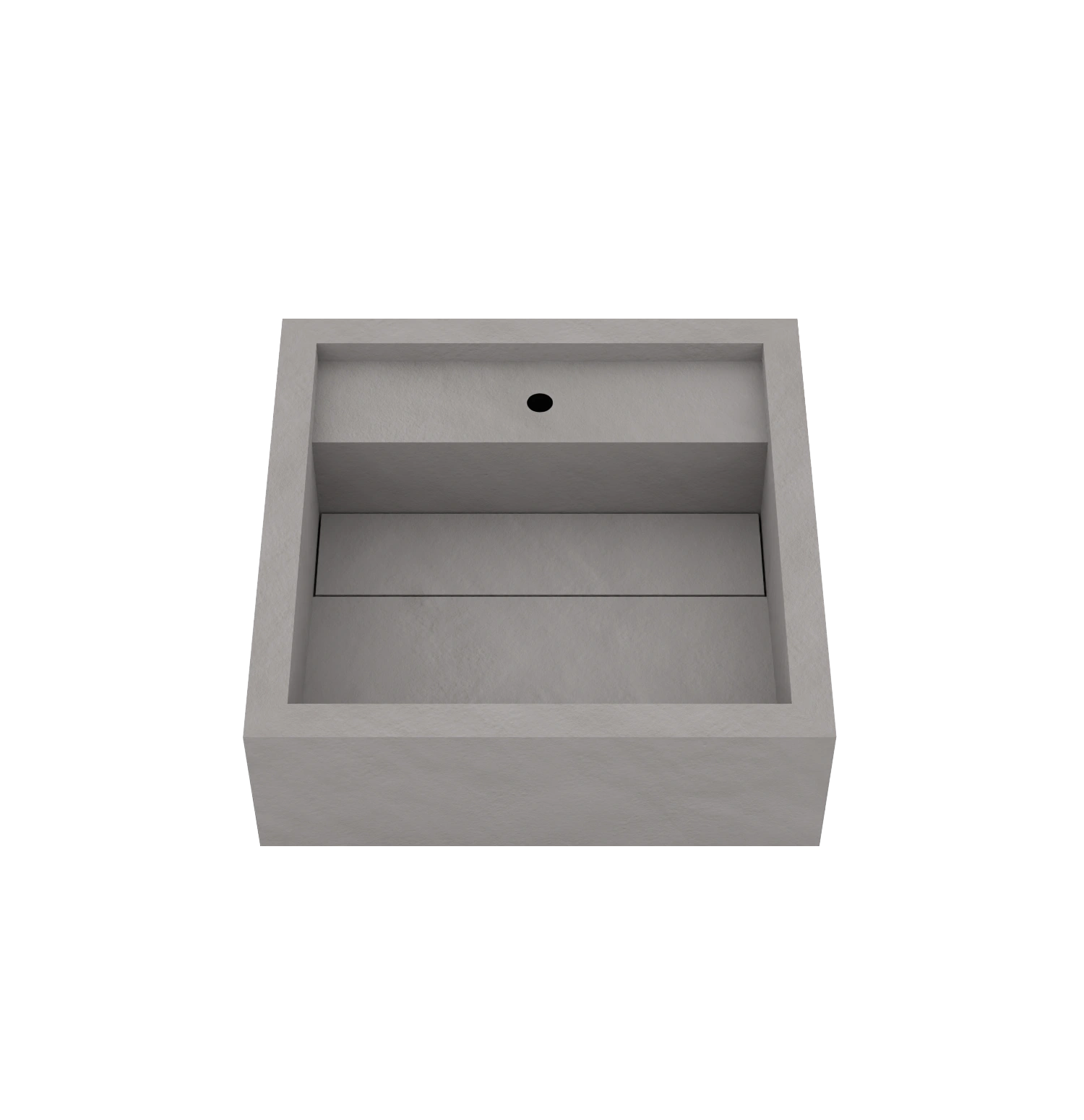 Xeraloox Aria 40 luxe keramische wastafel op maat gemaakt in Grigio resinlook - afbeelding 3