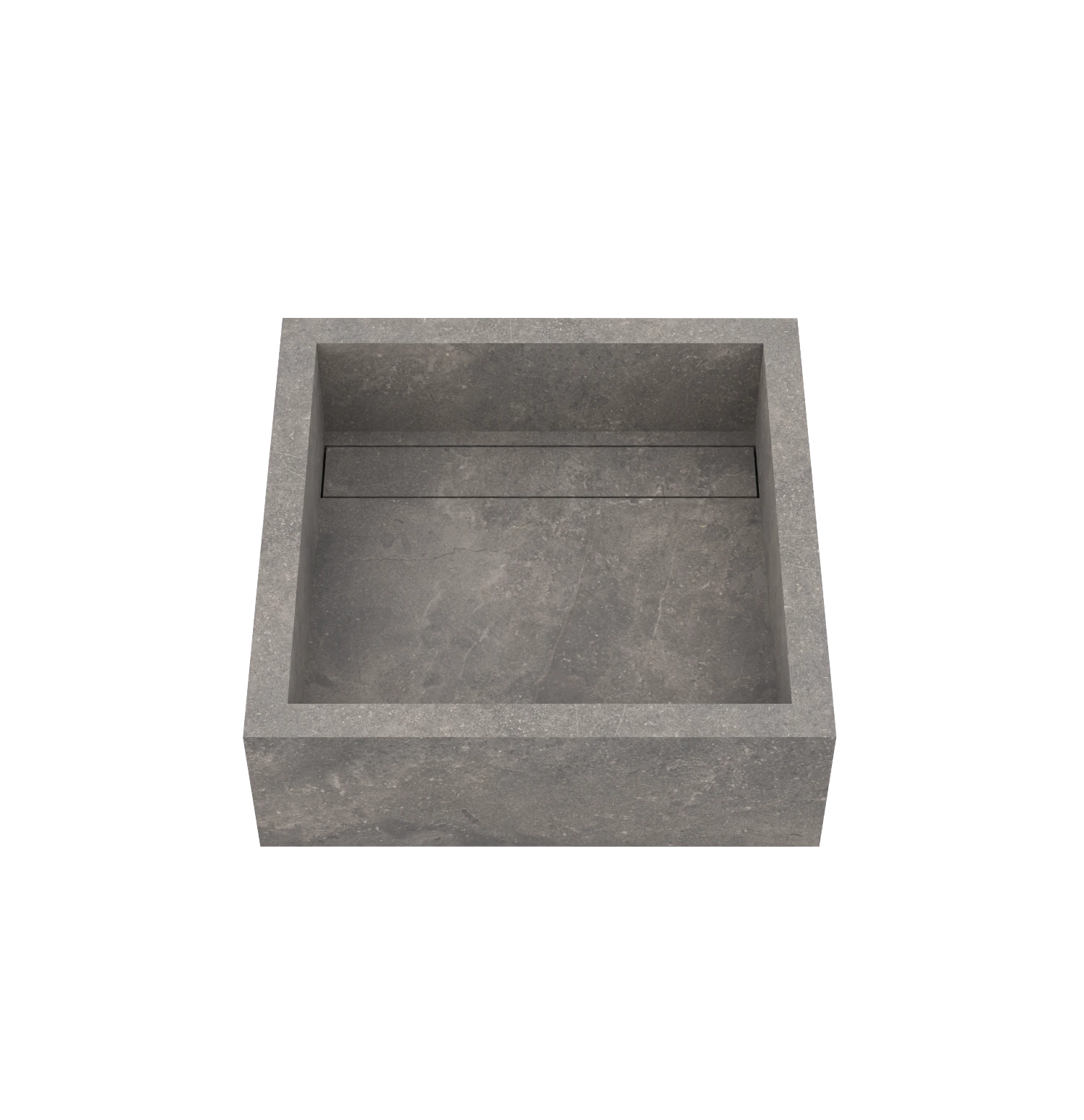 Xeraloox Aria 40 luxe keramische wastafel op maat gemaakt in Grigio Chiaro natuursteenlook - afbeelding 2