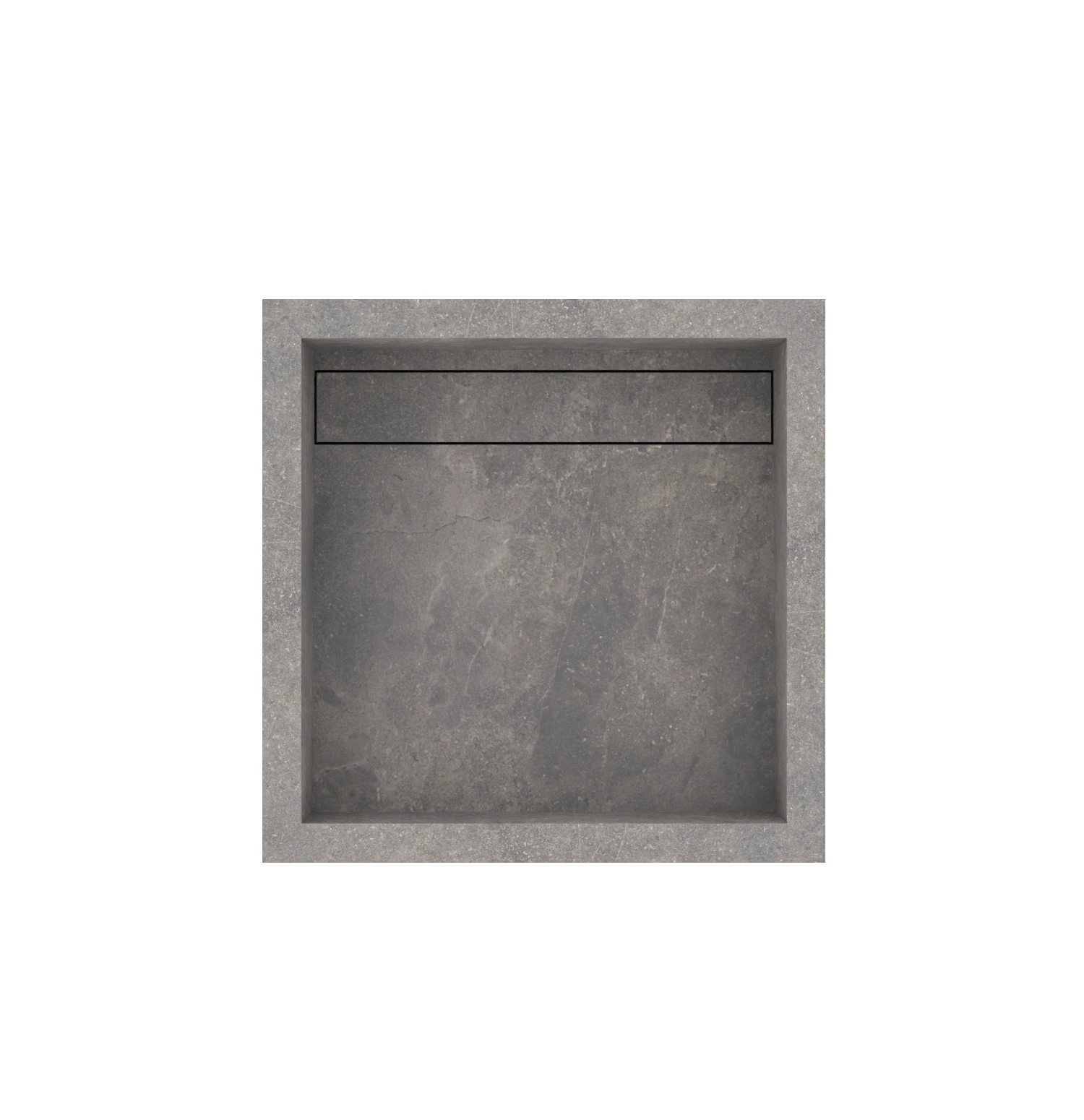 Xeraloox Aria 40 luxe keramische wastafel op maat gemaakt in Grigio Chiaro natuursteenlook - afbeelding 5