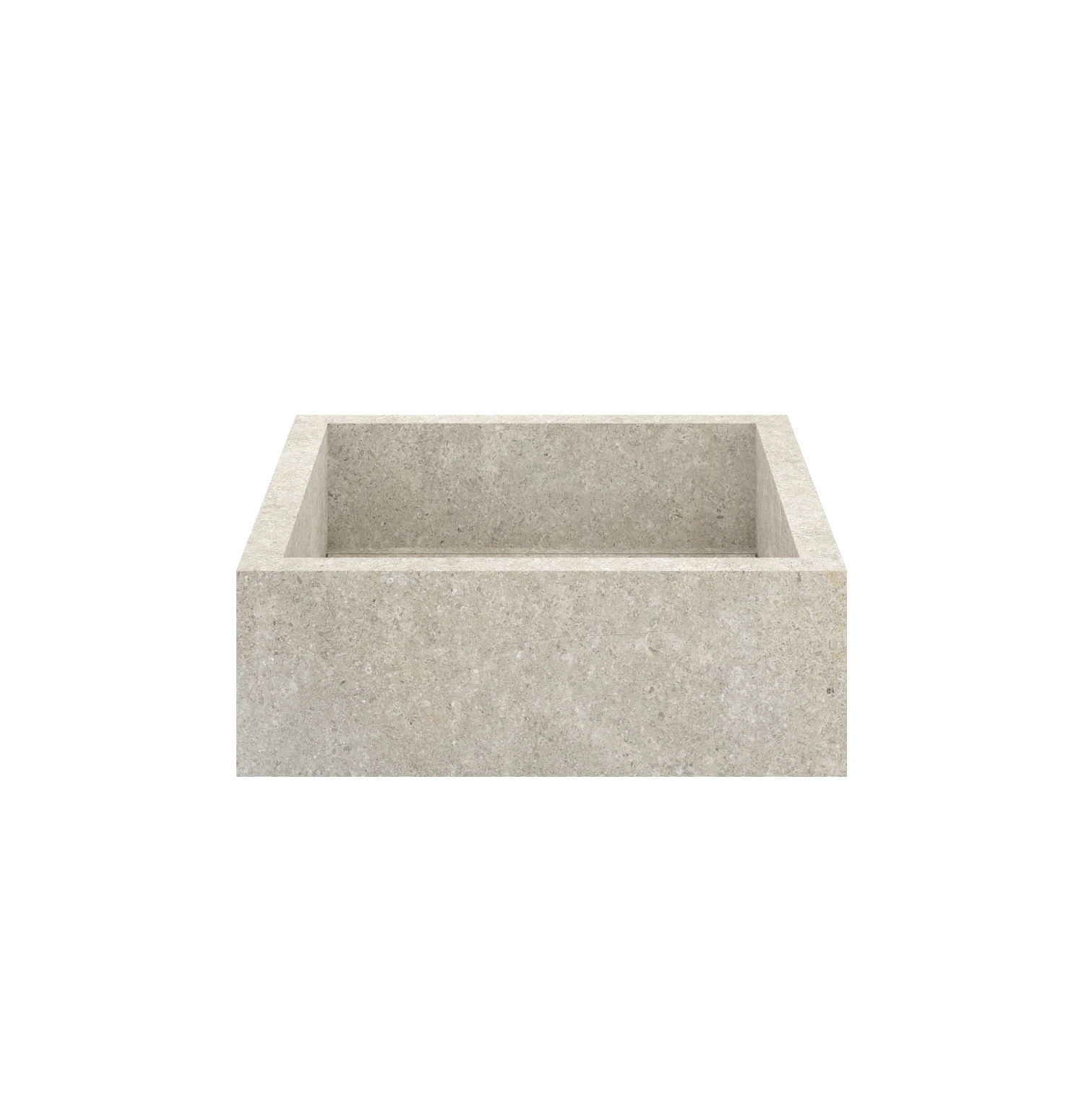 Xeraloox Aria 40 luxe keramische wastafel op maat gemaakt in Ivory natuursteenlook - afbeelding 1