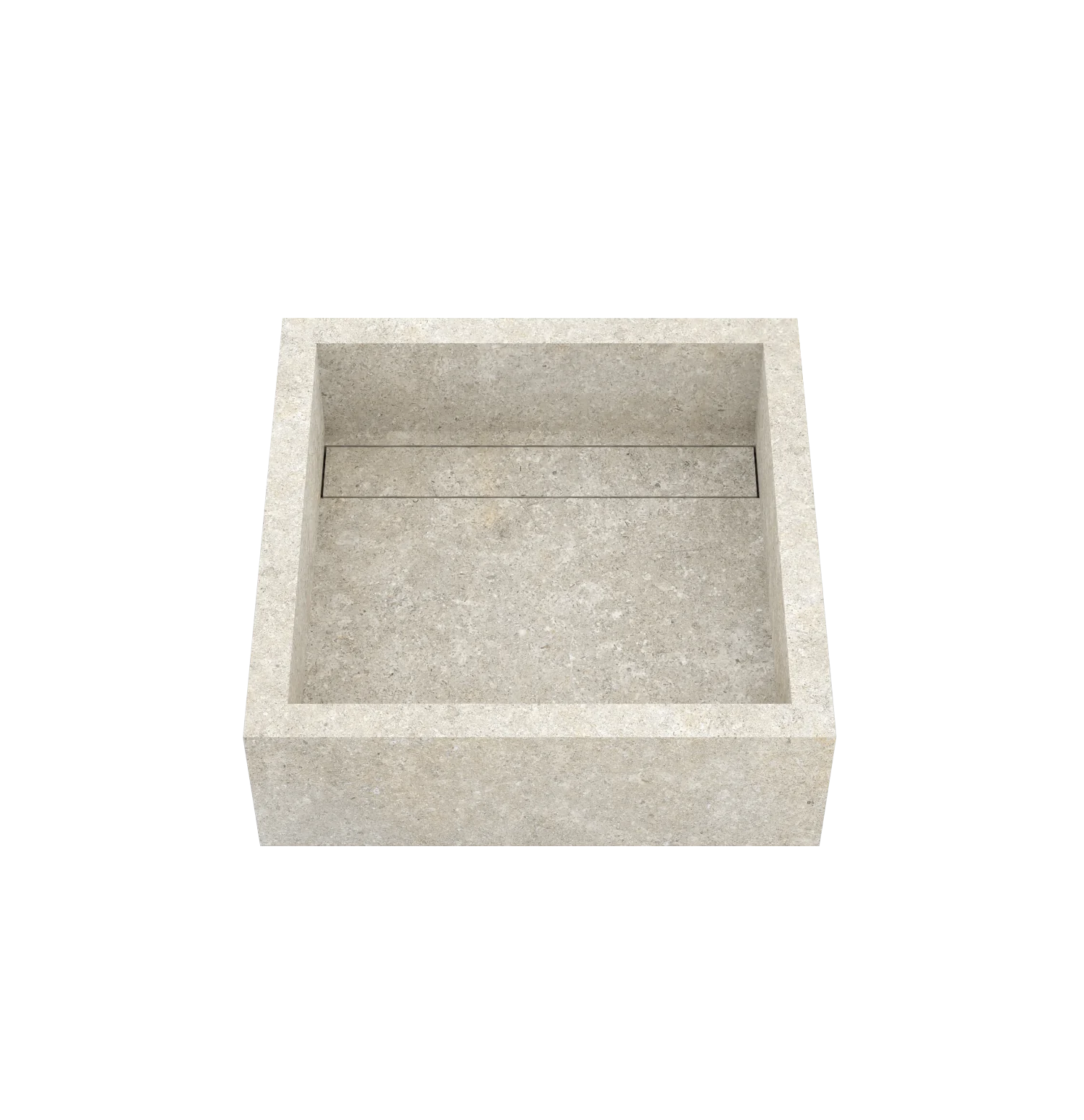 Xeraloox Aria 40 luxe keramische wastafel op maat gemaakt in Ivory natuursteenlook - afbeelding 2