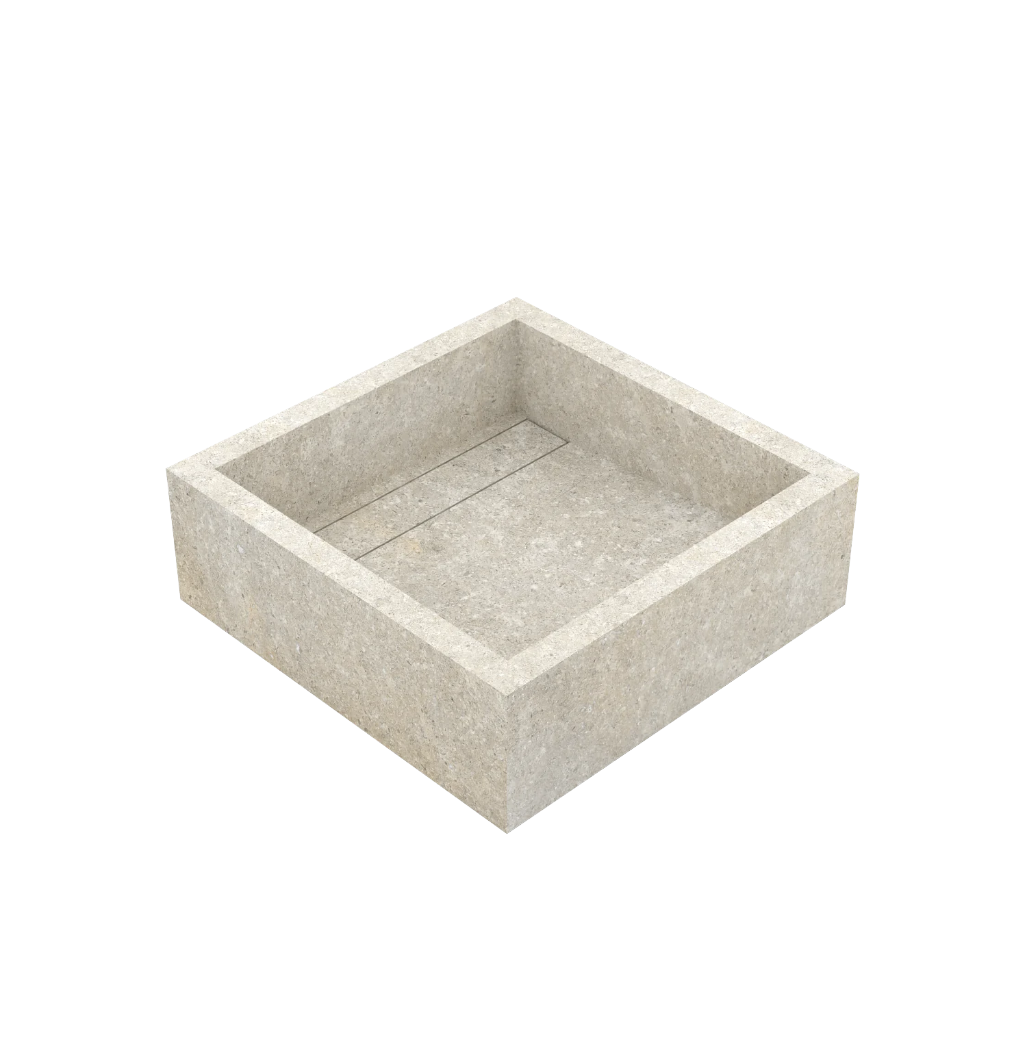 Xeraloox Aria 40 luxe keramische wastafel op maat gemaakt in Ivory natuursteenlook - afbeelding 4