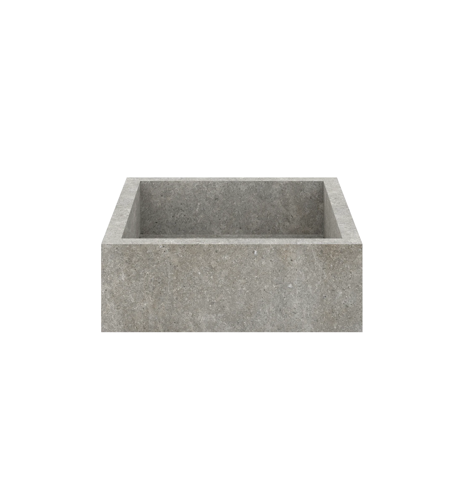 Xeraloox Aria 40 luxe keramische wastafel op maat gemaakt in Pearl Grey natuursteenlook - afbeelding 1