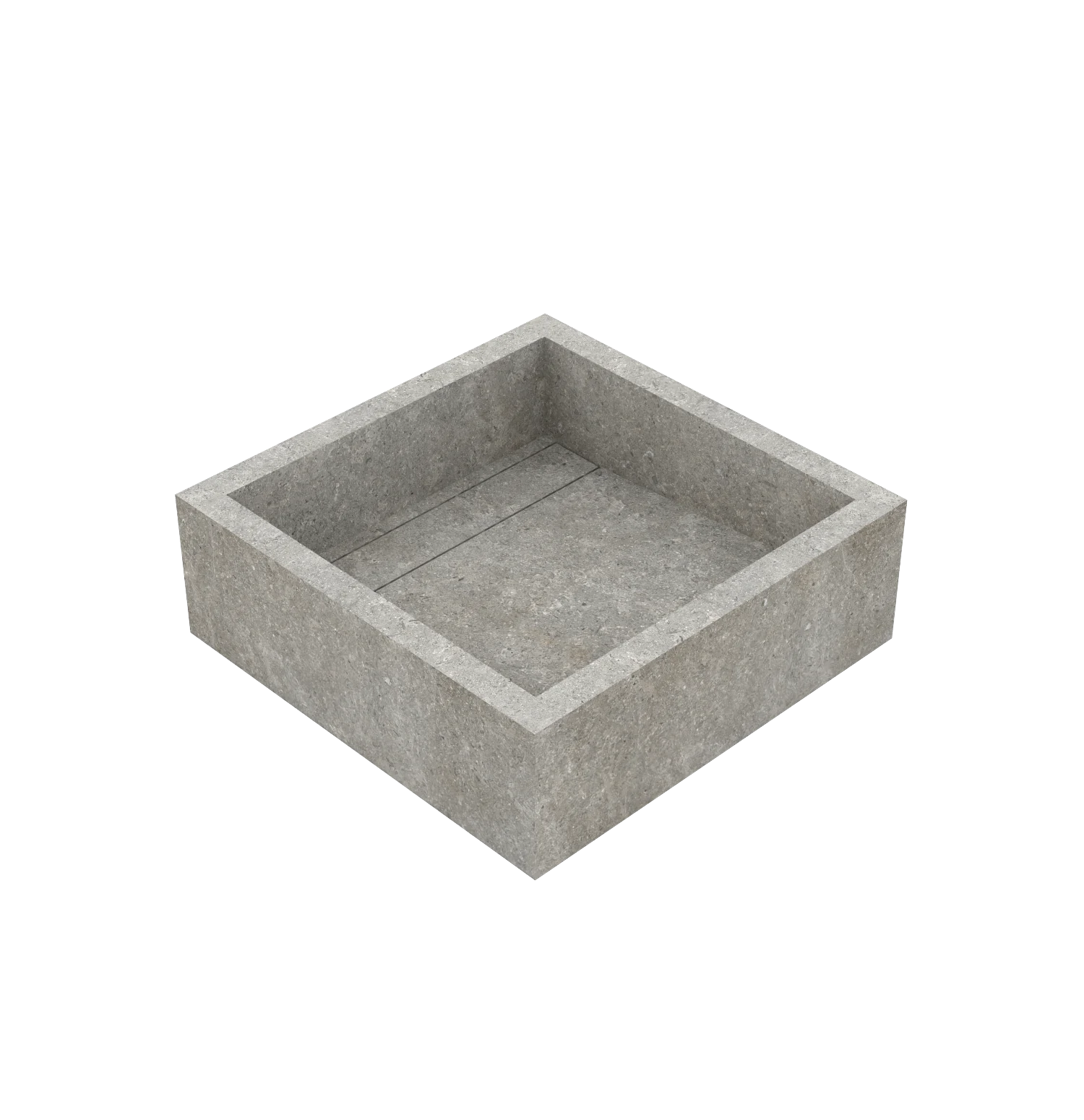 Xeraloox Aria 40 luxe keramische wastafel op maat gemaakt in Pearl Grey natuursteenlook - afbeelding 4